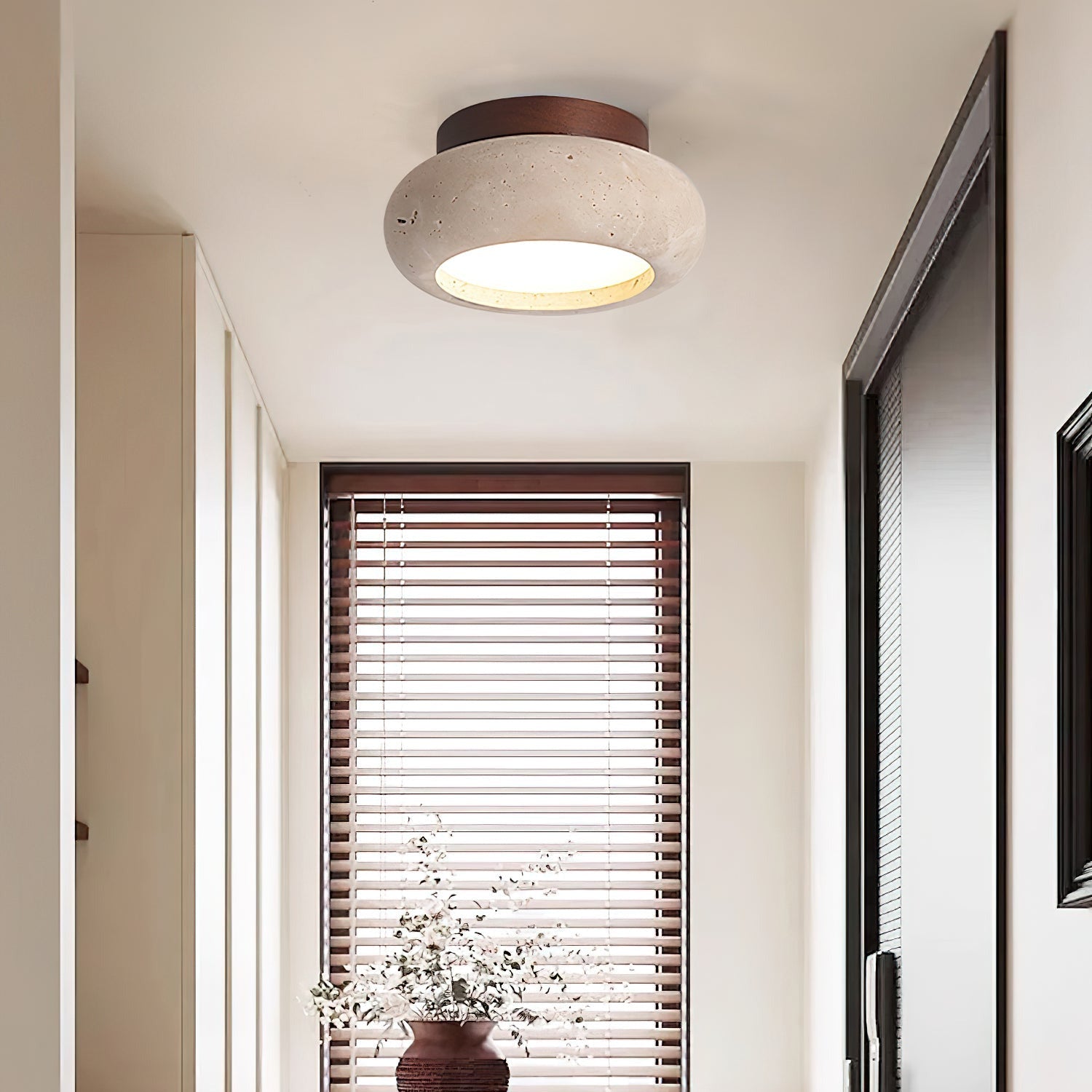Astra Ceiling Light Mini Donut Travertine - Neutralighting