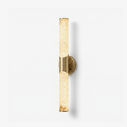 Calcedonia Alabaster Tube Wall Sconce-Neutral Decor