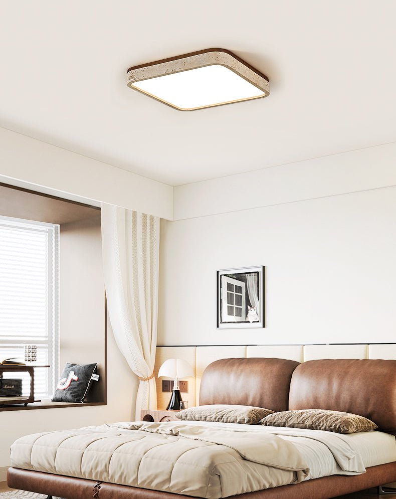 Calden Travertine Ceiling Lamp-Neutral Decor