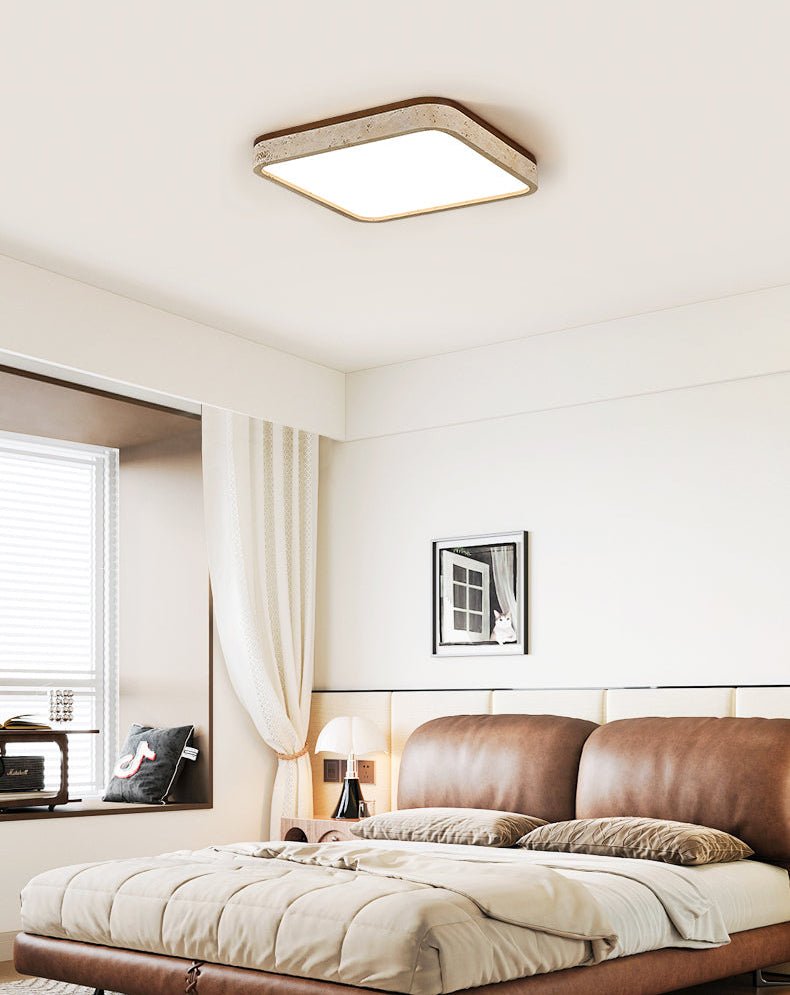 Calden Travertine Ceiling Lamp-Neutral Decor