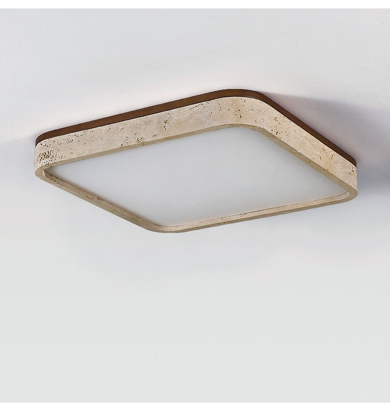 Calden Travertine Ceiling Lamp-Neutral Decor