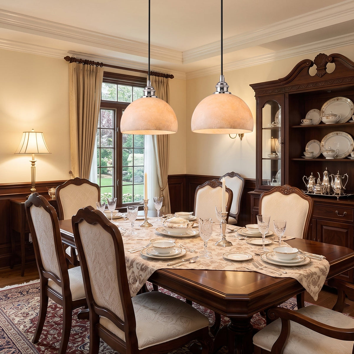 Flintwick Alabaster Pendant Light