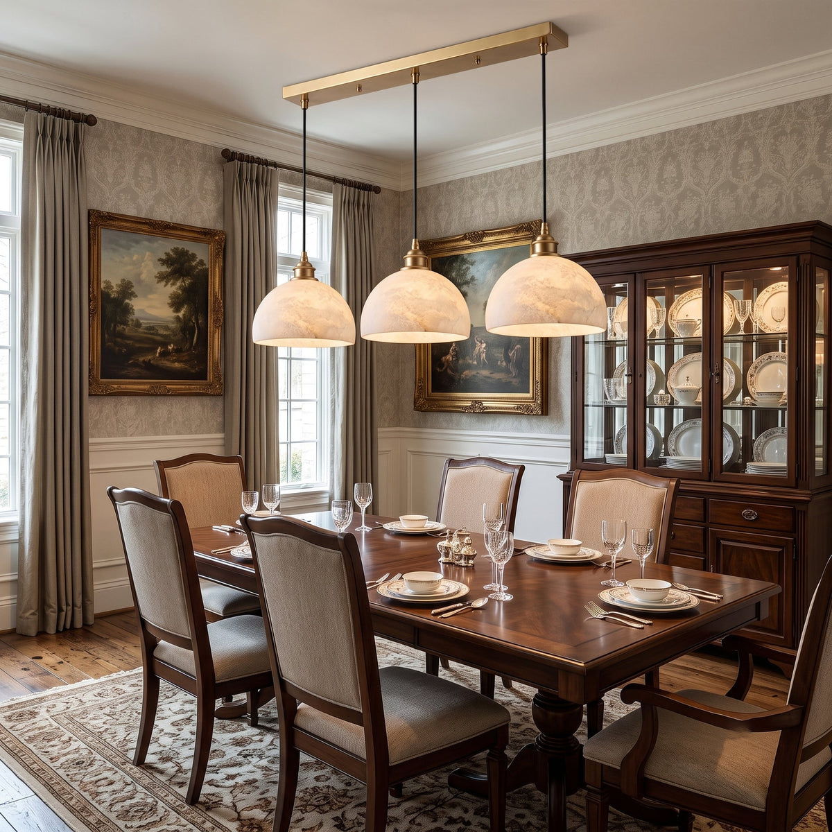 Flintwick Alabaster Pendant Light