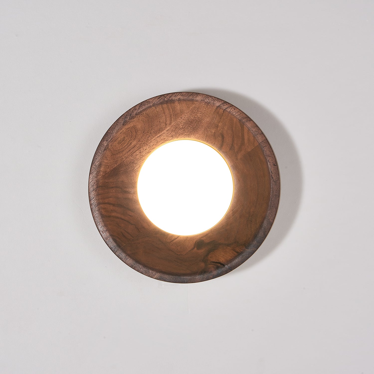 Lustra Wall Lamp Walnut Wood Acrylic-Neutral Decor