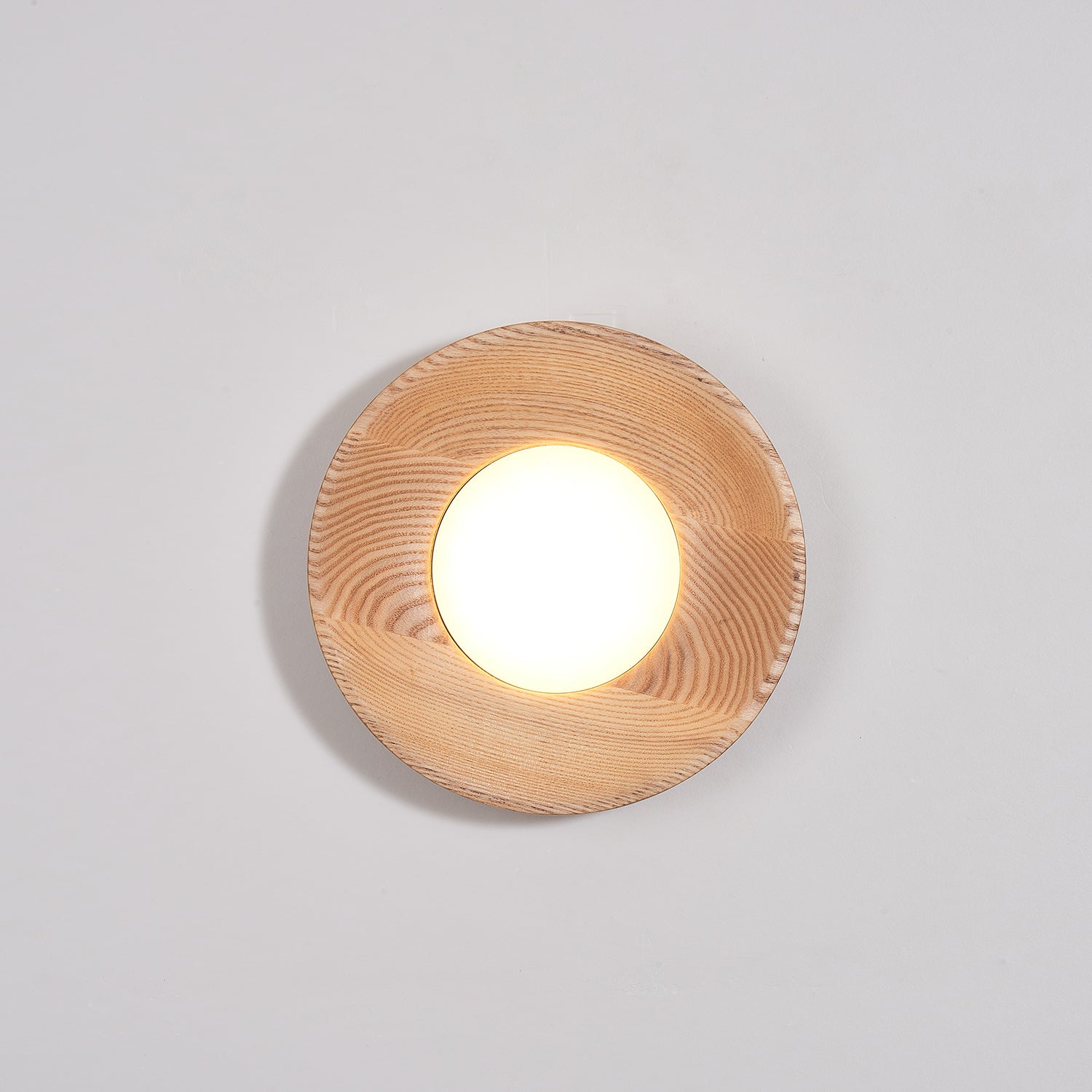 Lustra Wall Lamp Walnut Wood Acrylic-Neutral Decor