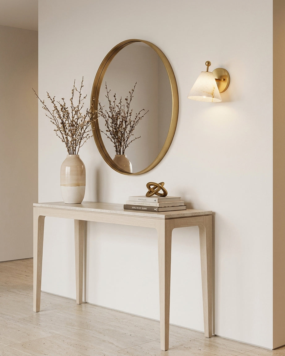 Iris Alabaster Wall Sconce