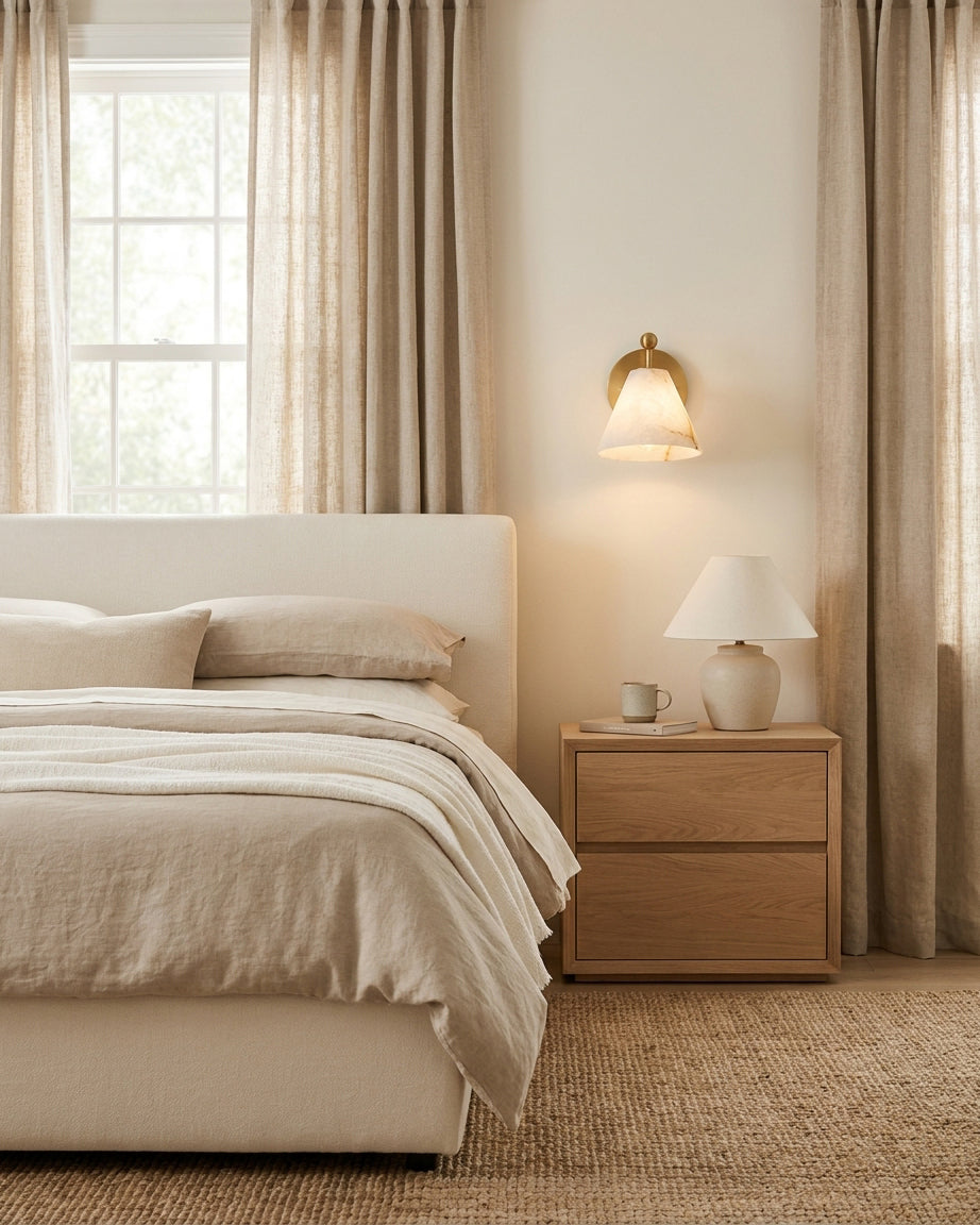 Iris Alabaster Wall Sconce
