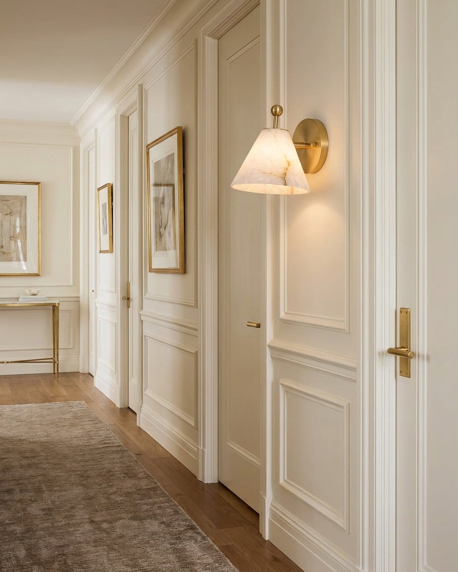 Iris Alabaster Wall Sconce