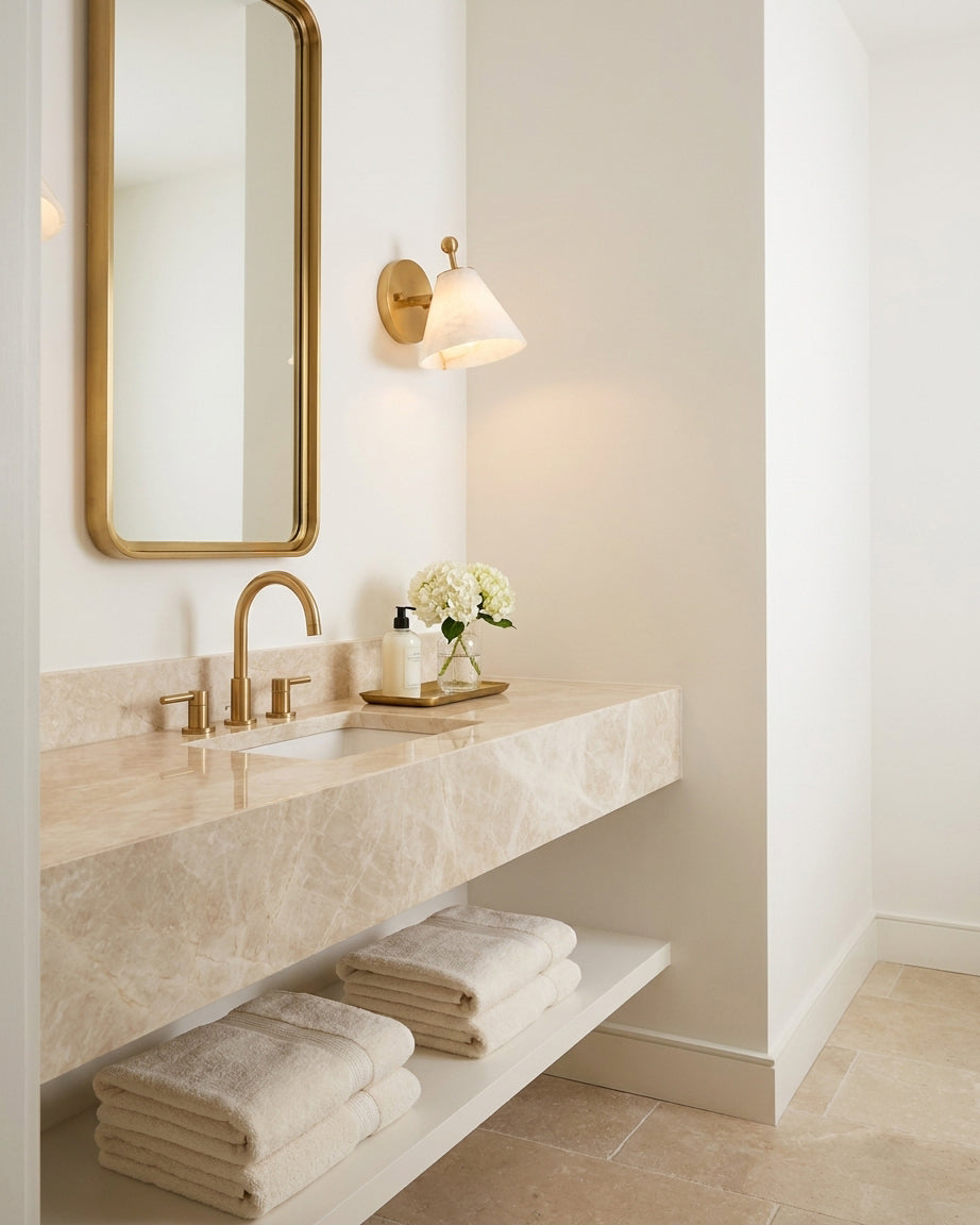 Iris Alabaster Wall Sconce