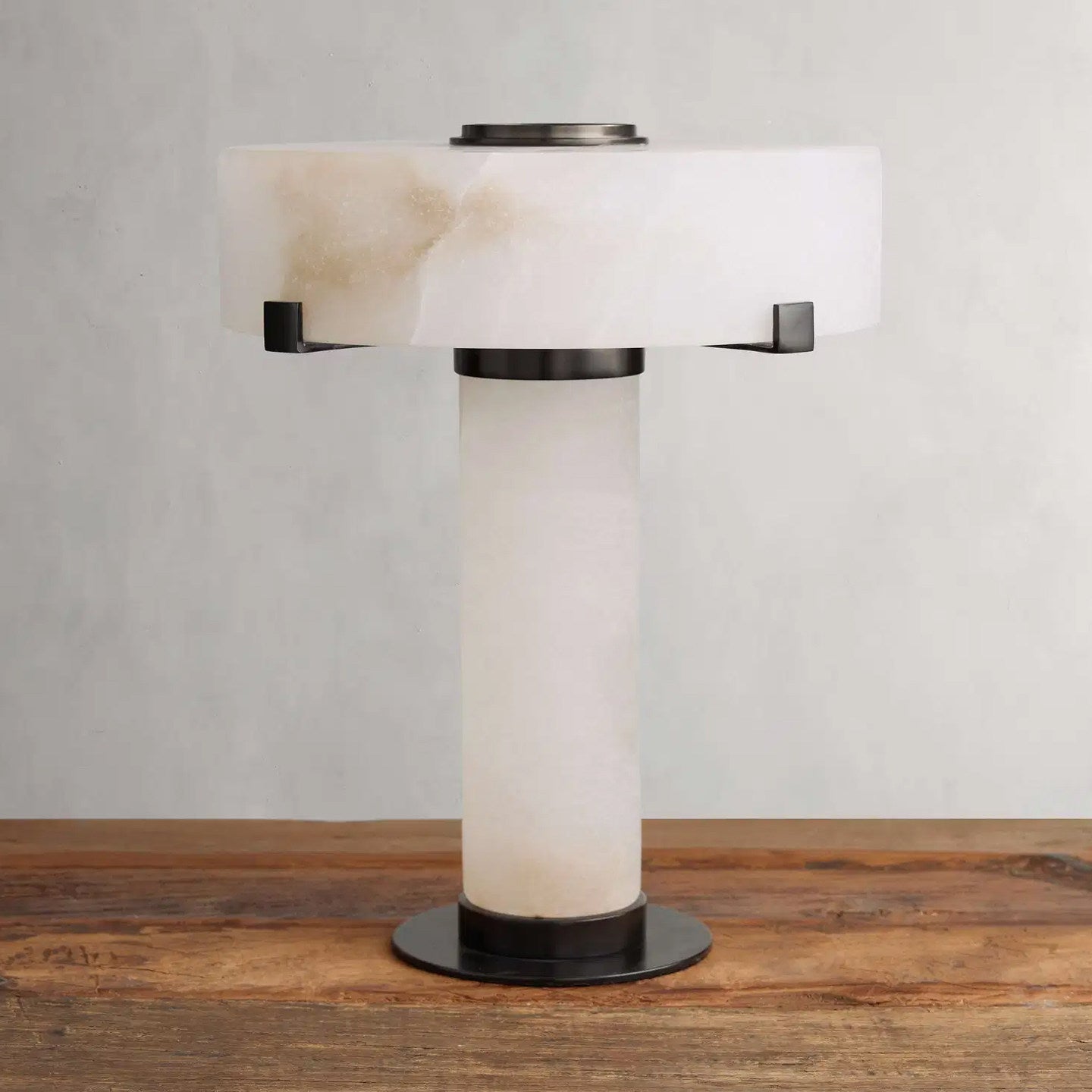 Calix Alabaster Table Lamp-Neutral Decor