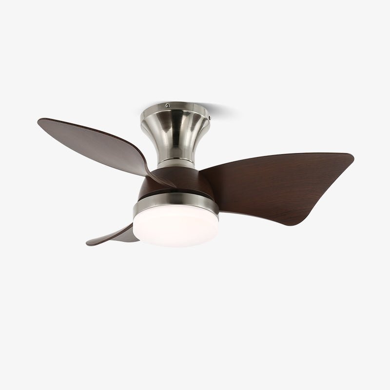 Mirella Silver Wood Ceiling Fan Light-Neutral Decor