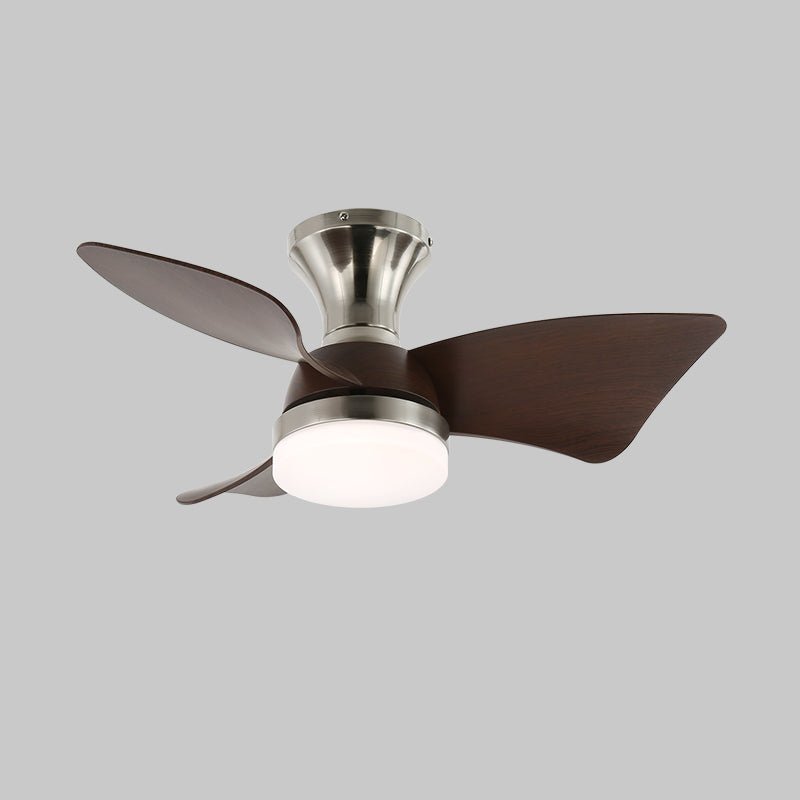 Mirella Silver Wood Ceiling Fan Light-Neutral Decor