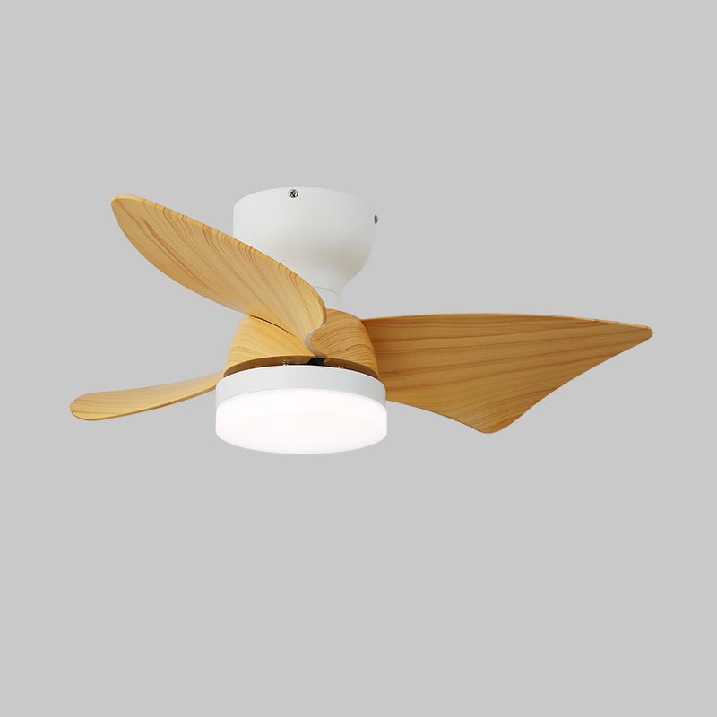 Mirella Silver Wood Ceiling Fan Light-Neutral Decor