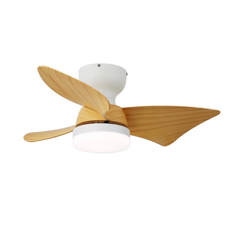 Mirella Silver Wood Ceiling Fan Light-Neutral Decor