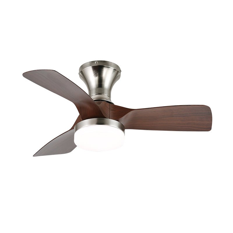 Mirella Silver Wood Ceiling Fan Light-Neutral Decor