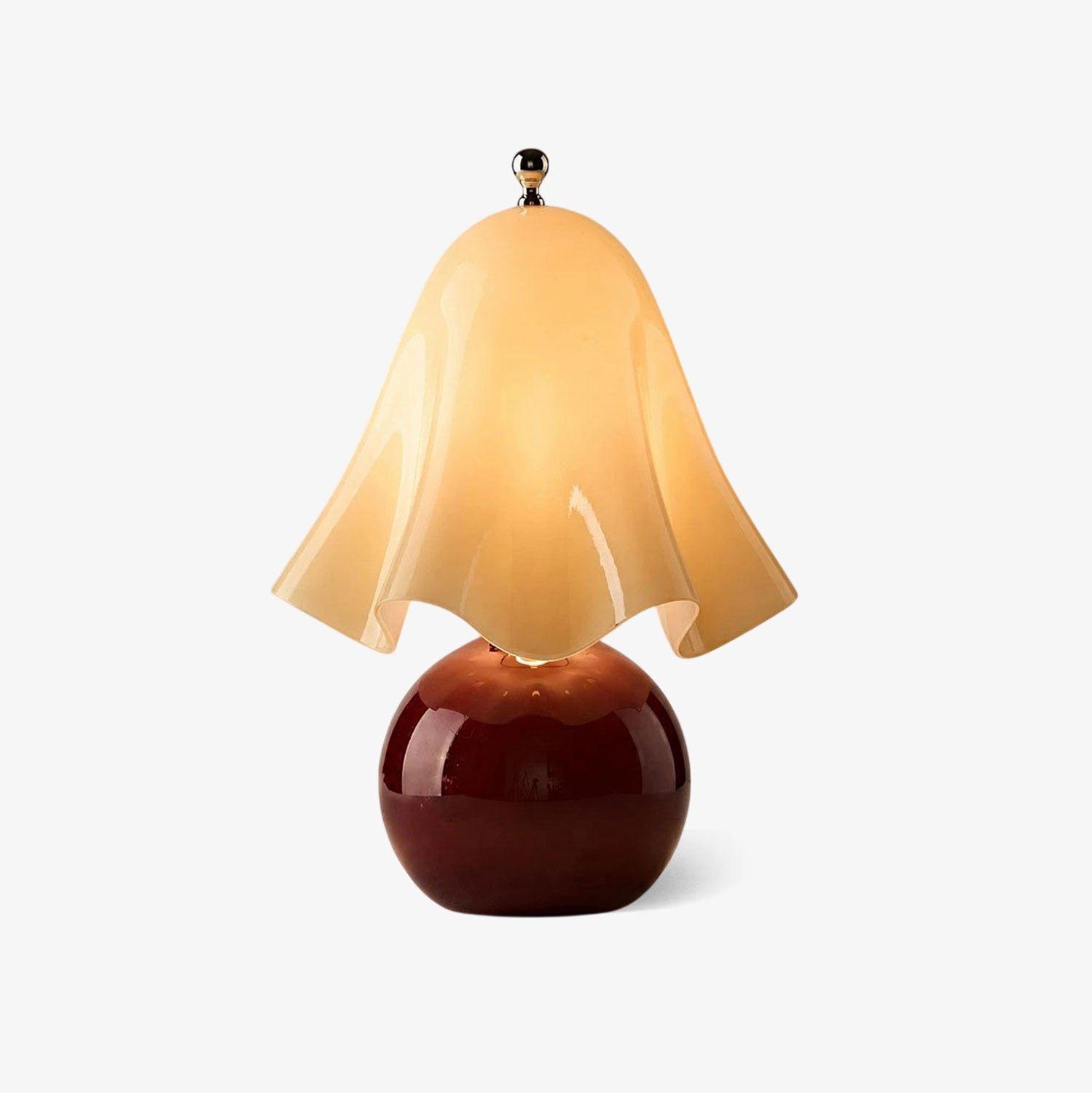 Velara Glass Table Lamp-Neutral Decor