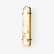 Lunaris Modern Alabaster Wall Light-Neutral Decor