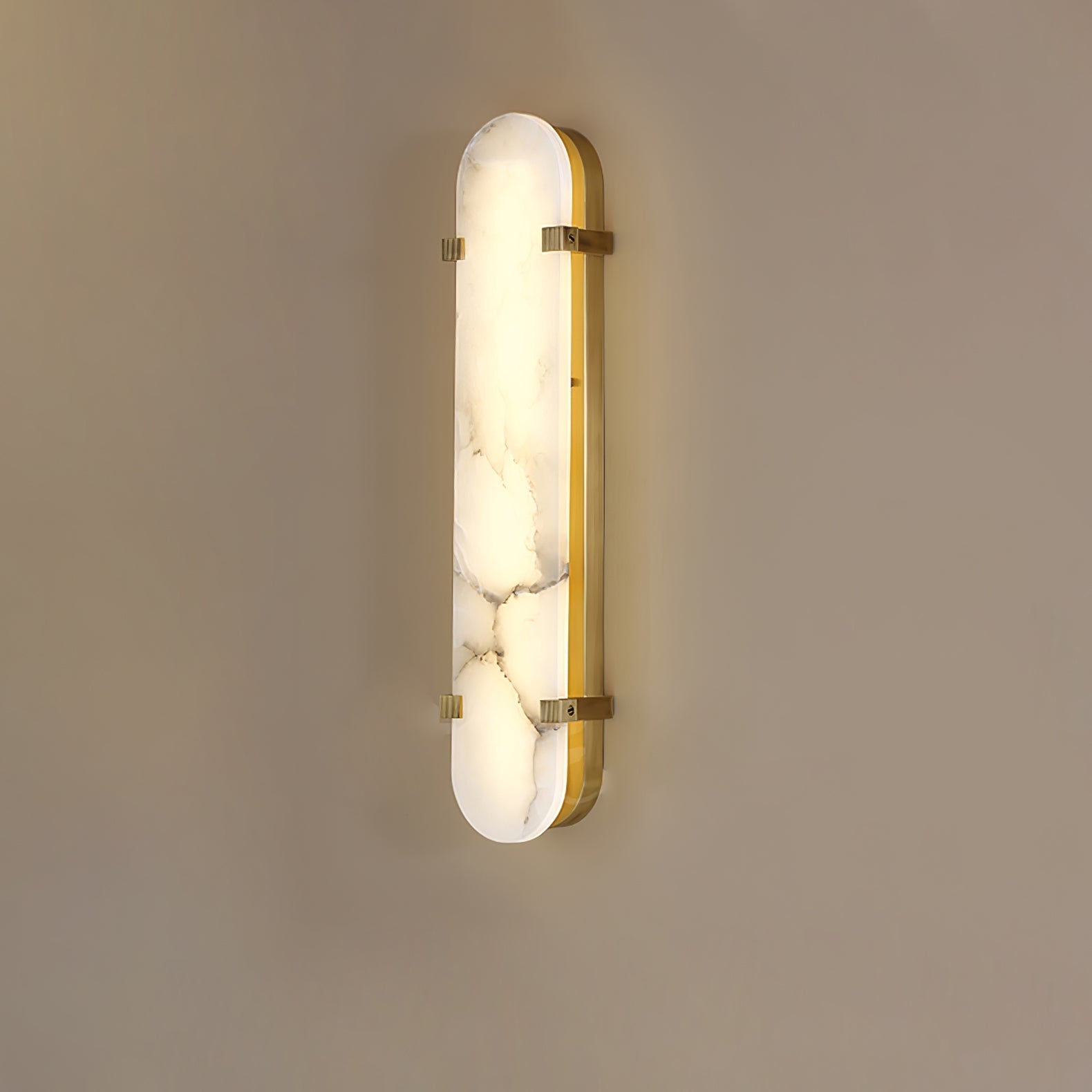 Lunaris Modern Alabaster Wall Light-Neutral Decor