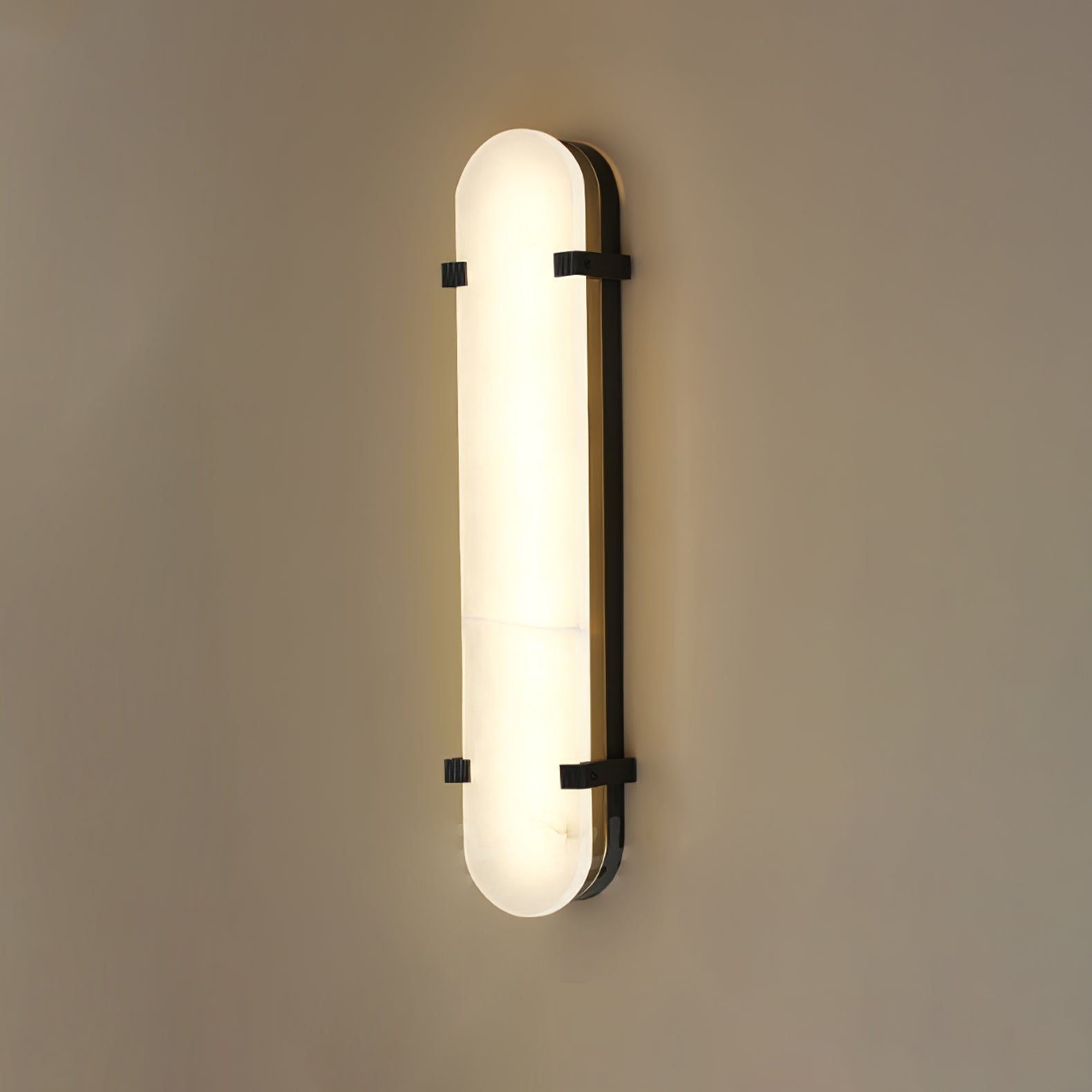 Lunaris Modern Alabaster Wall Light-Neutral Decor