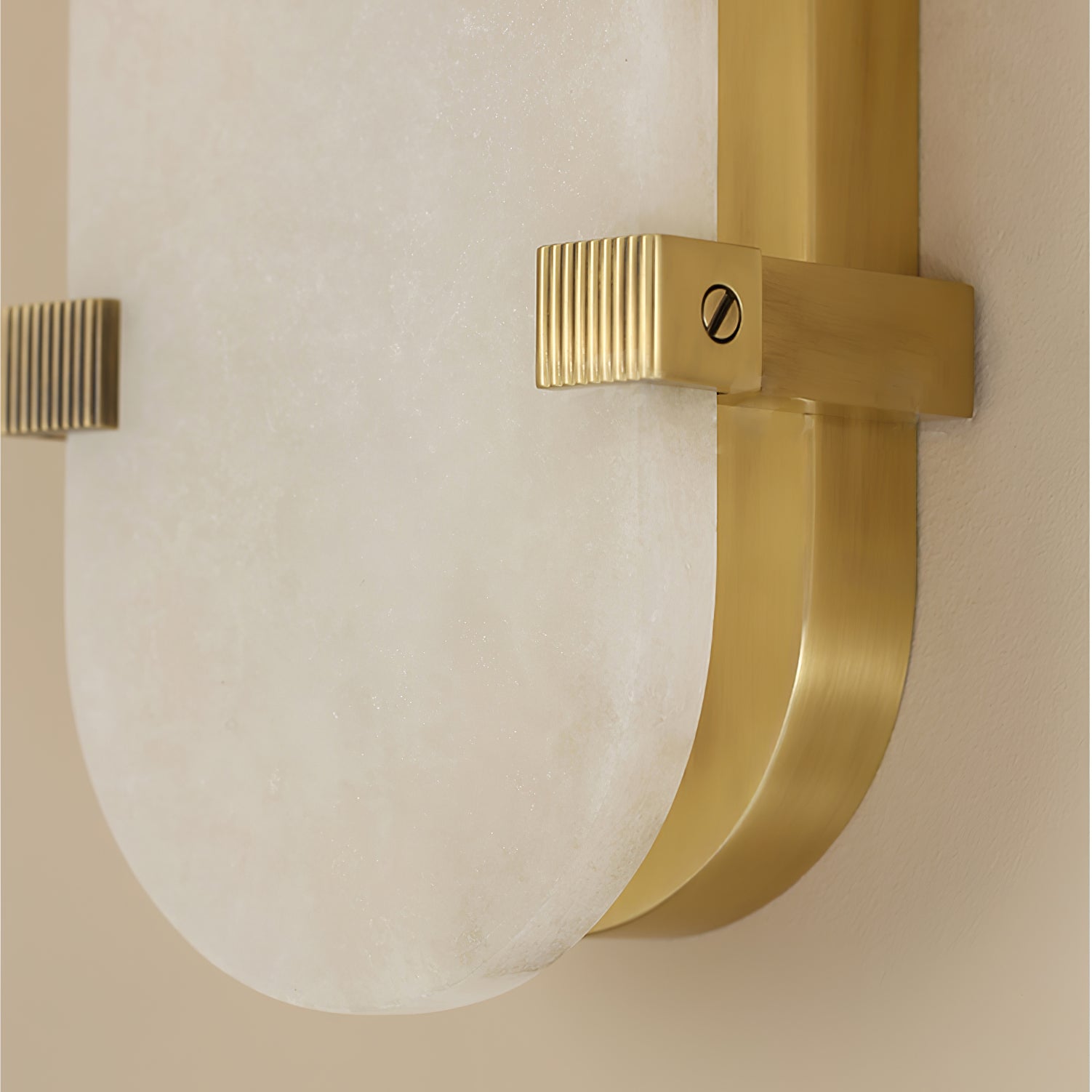 Lunaris Modern Alabaster Wall Light-Neutral Decor