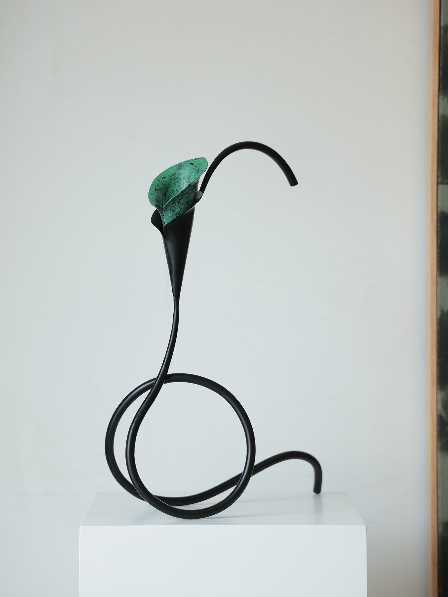 Calla Lily Candle Holder-Neutral Decor