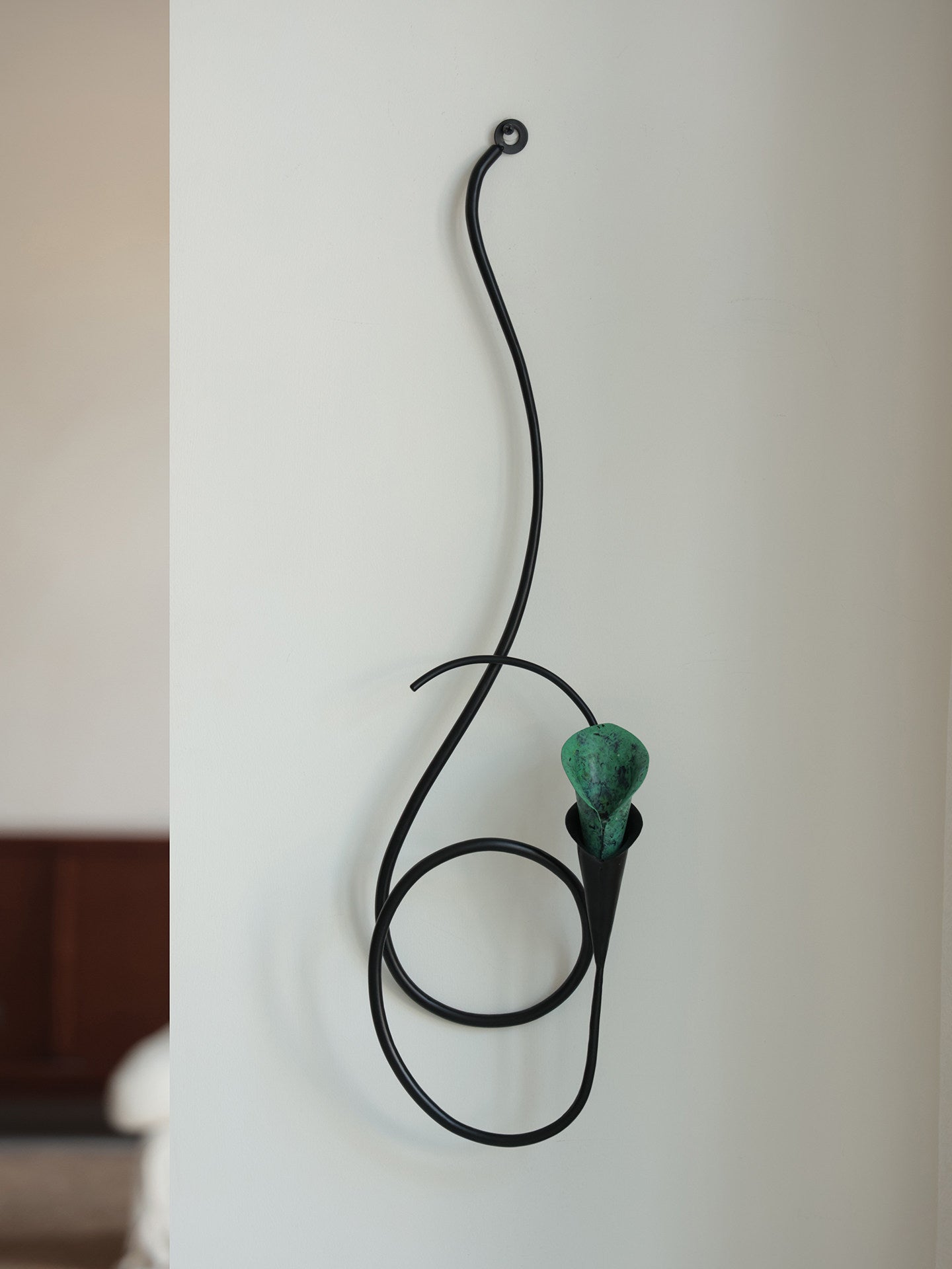Calla Lily Candle Holder-Neutral Decor