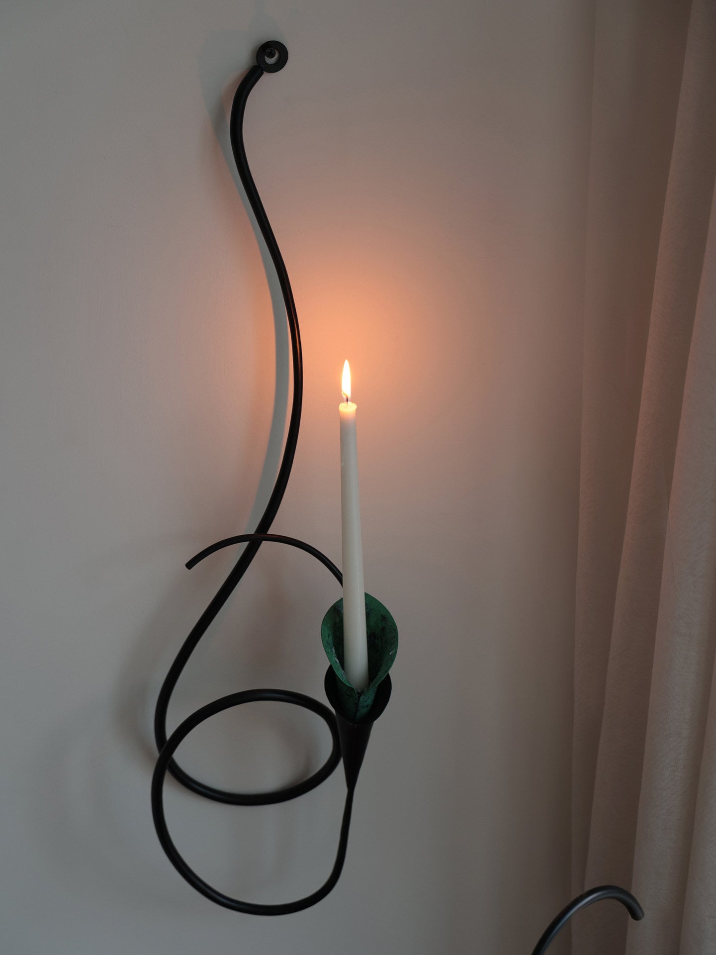 Calla Lily Candle Holder-Neutral Decor