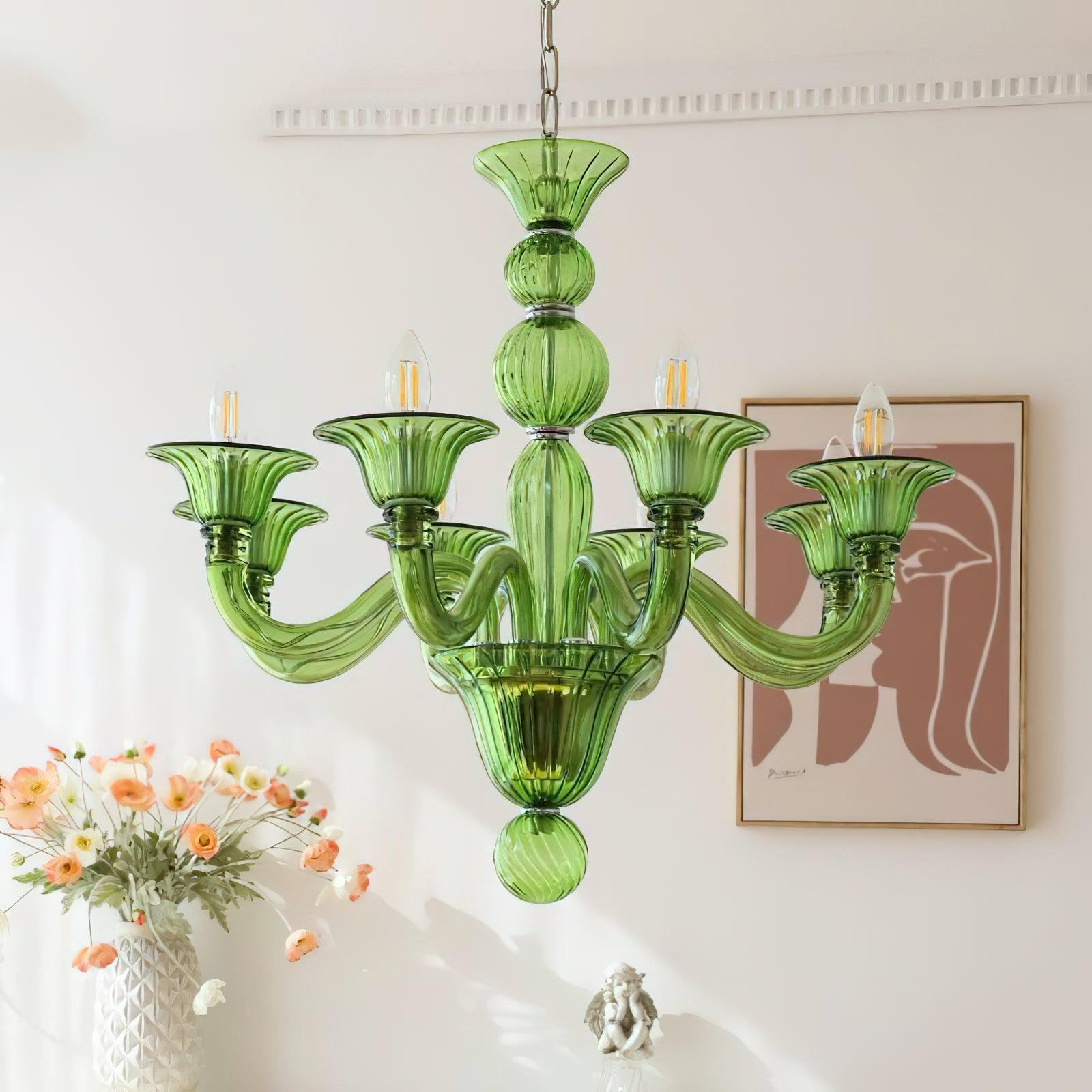 Vase Chandelier Murano Glass Exotic-Neutral Decor