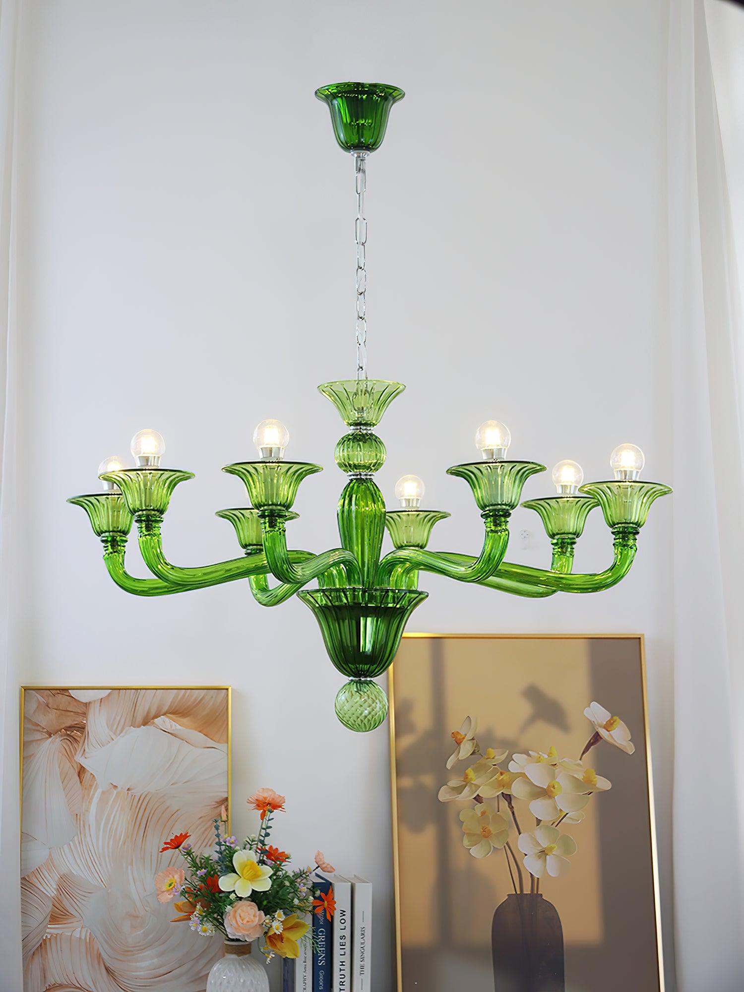 Vase Chandelier Murano Glass Exotic-Neutral Decor