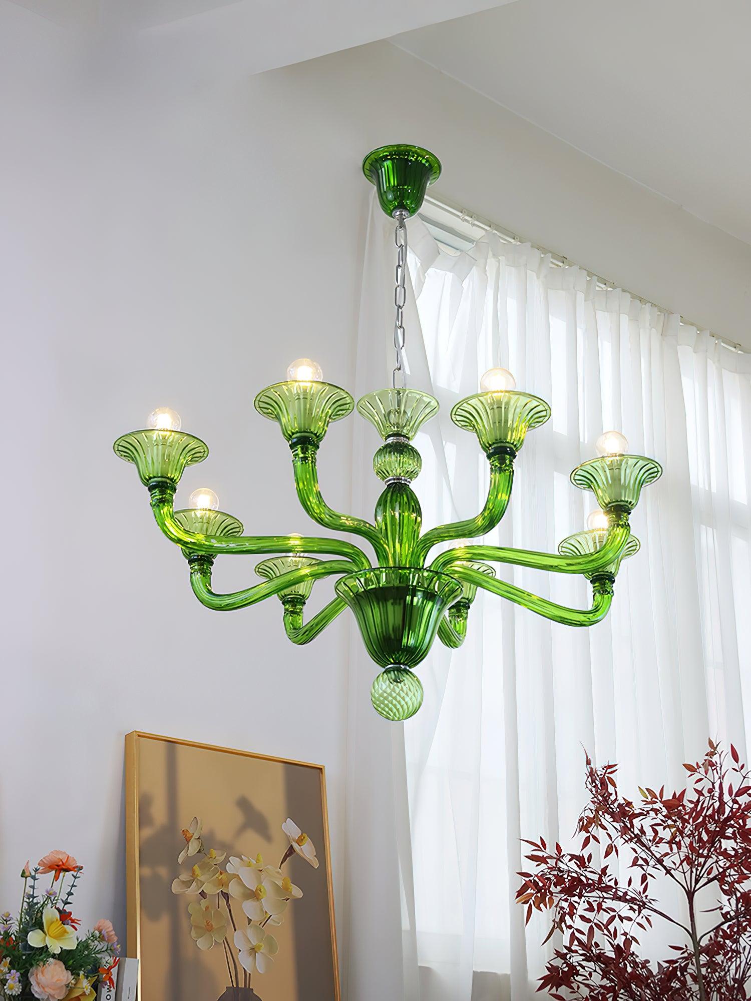 Vase Chandelier Murano Glass Exotic-Neutral Decor