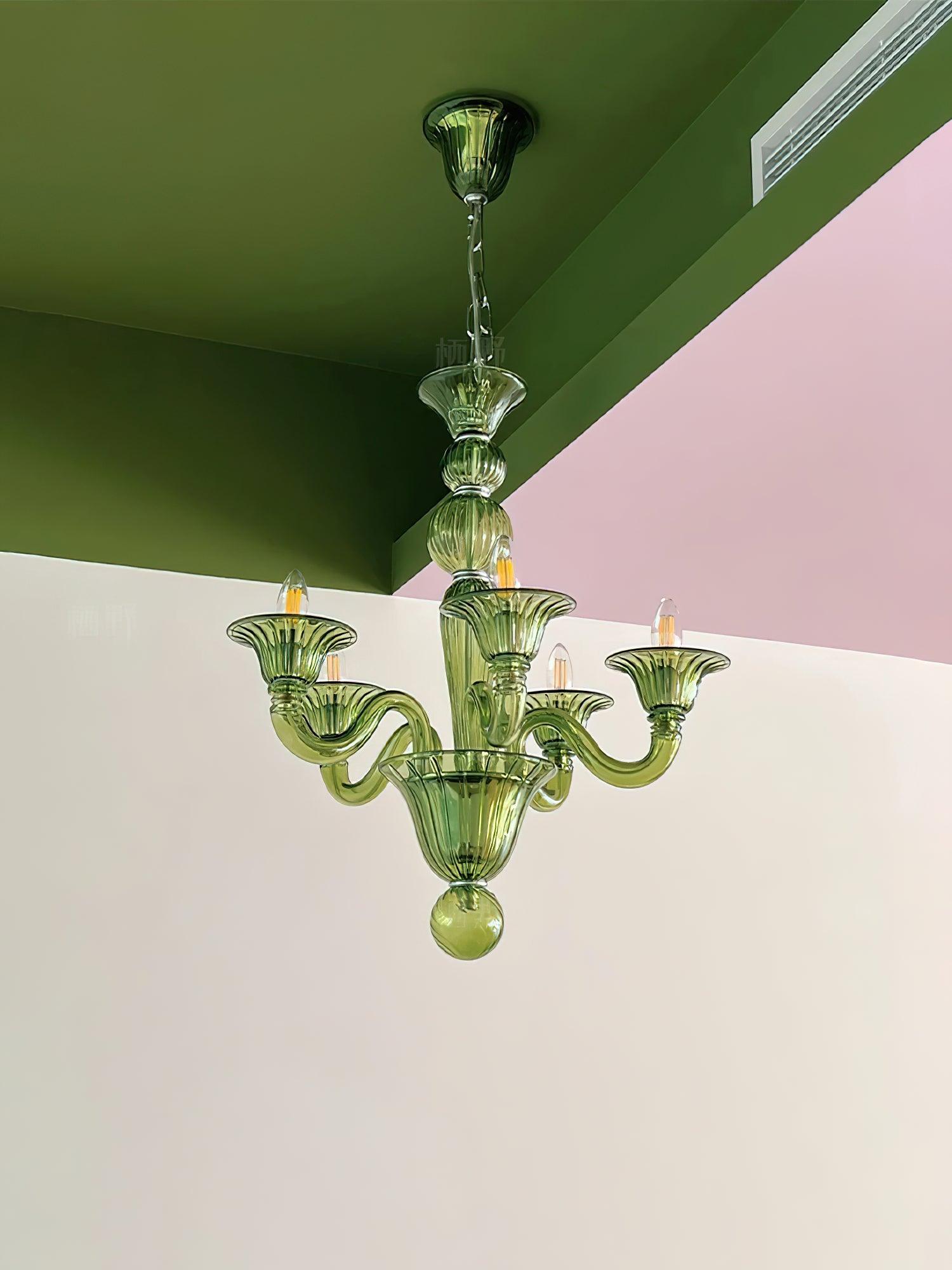 Vase Chandelier Murano Glass Exotic-Neutral Decor