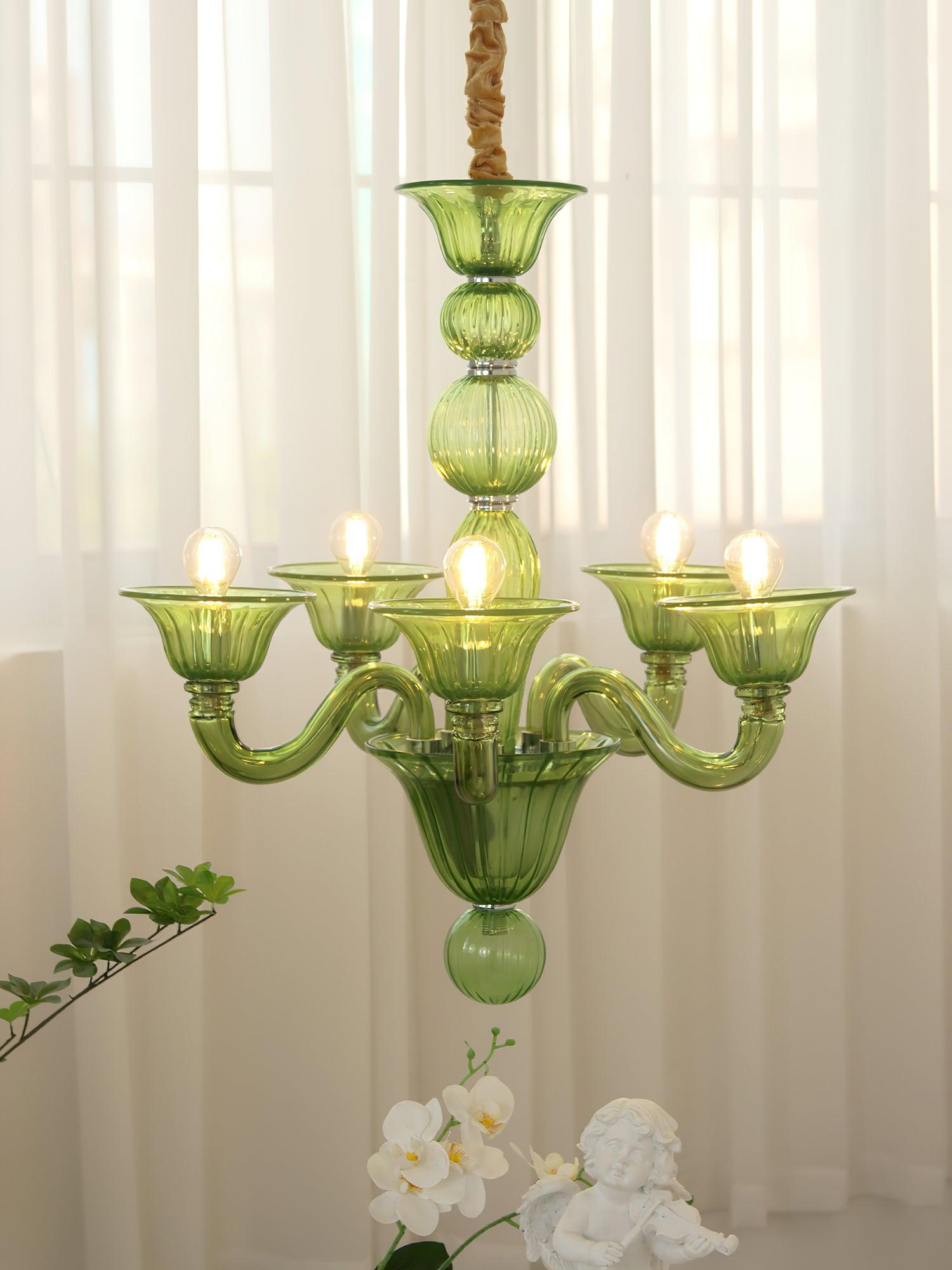 Vase Chandelier Murano Glass Exotic-Neutral Decor