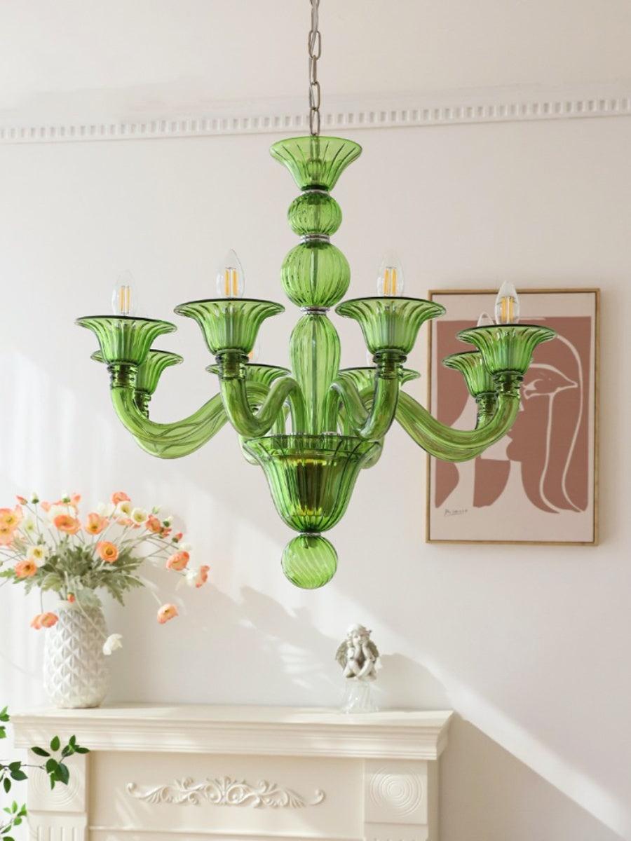 Vase Chandelier Murano Glass Exotic-Neutral Decor