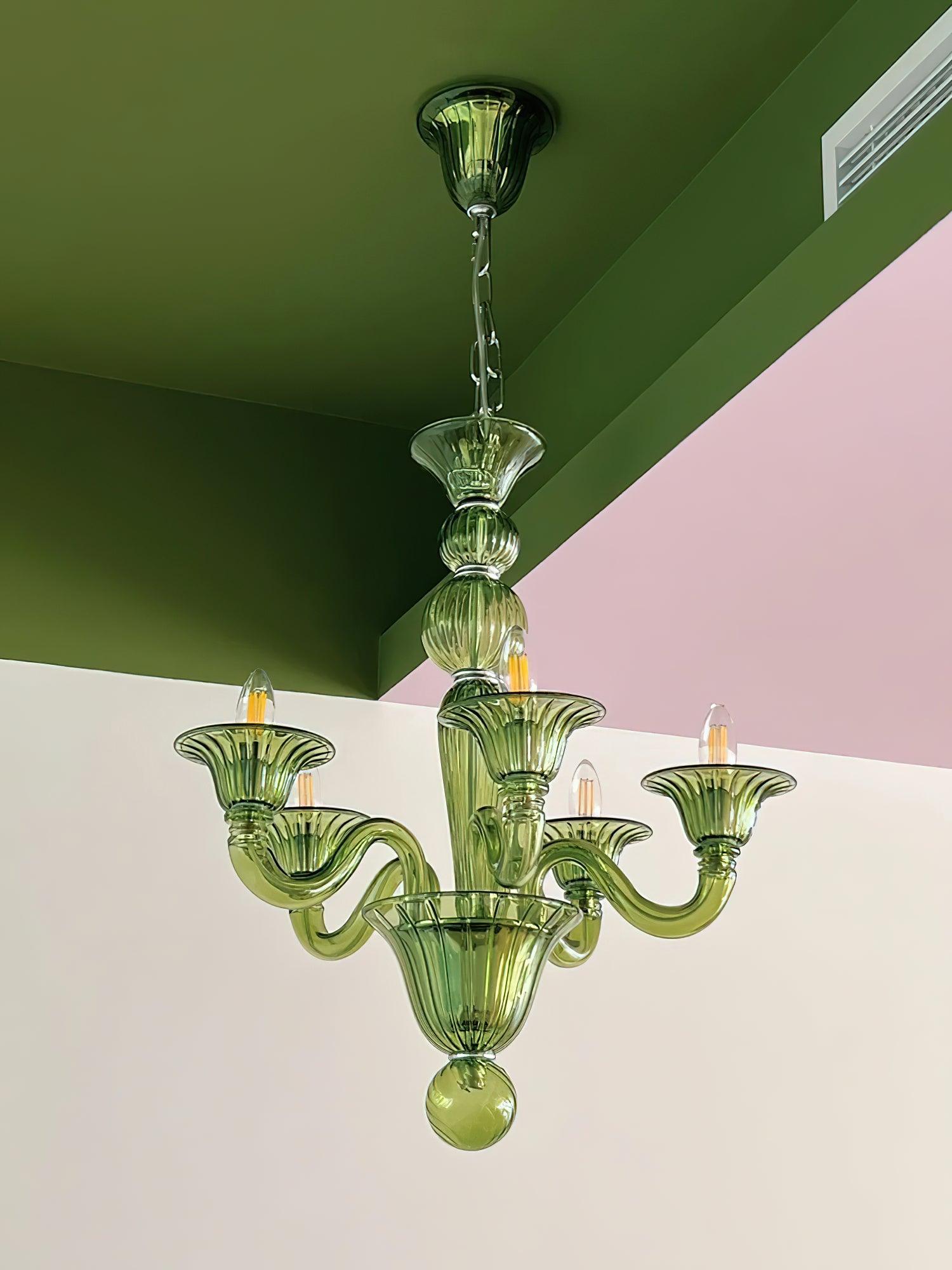 Vase Chandelier Murano Glass Exotic-Neutral Decor