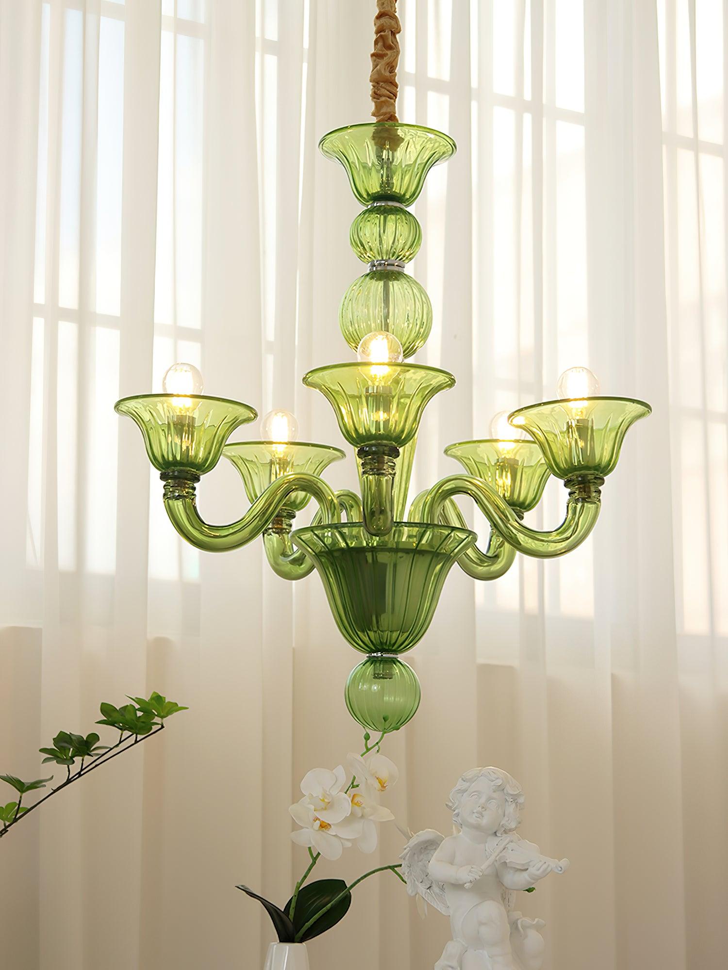 Vase Chandelier Murano Glass Exotic-Neutral Decor
