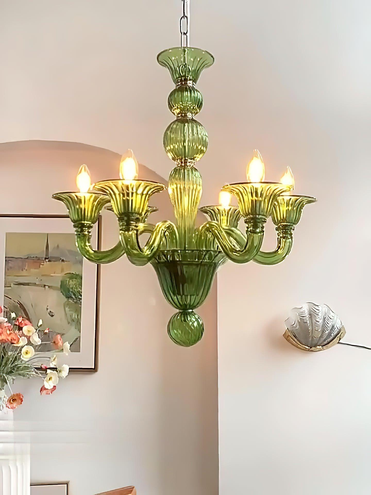 Vase Chandelier Murano Glass Exotic-Neutral Decor