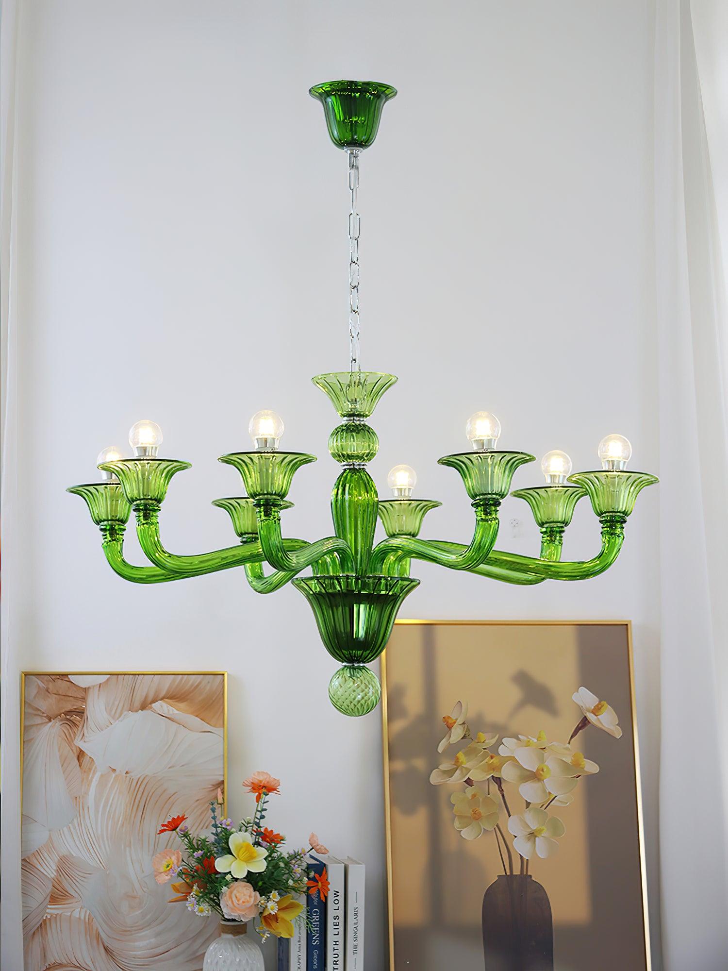 Vase Chandelier Murano Glass Exotic-Neutral Decor