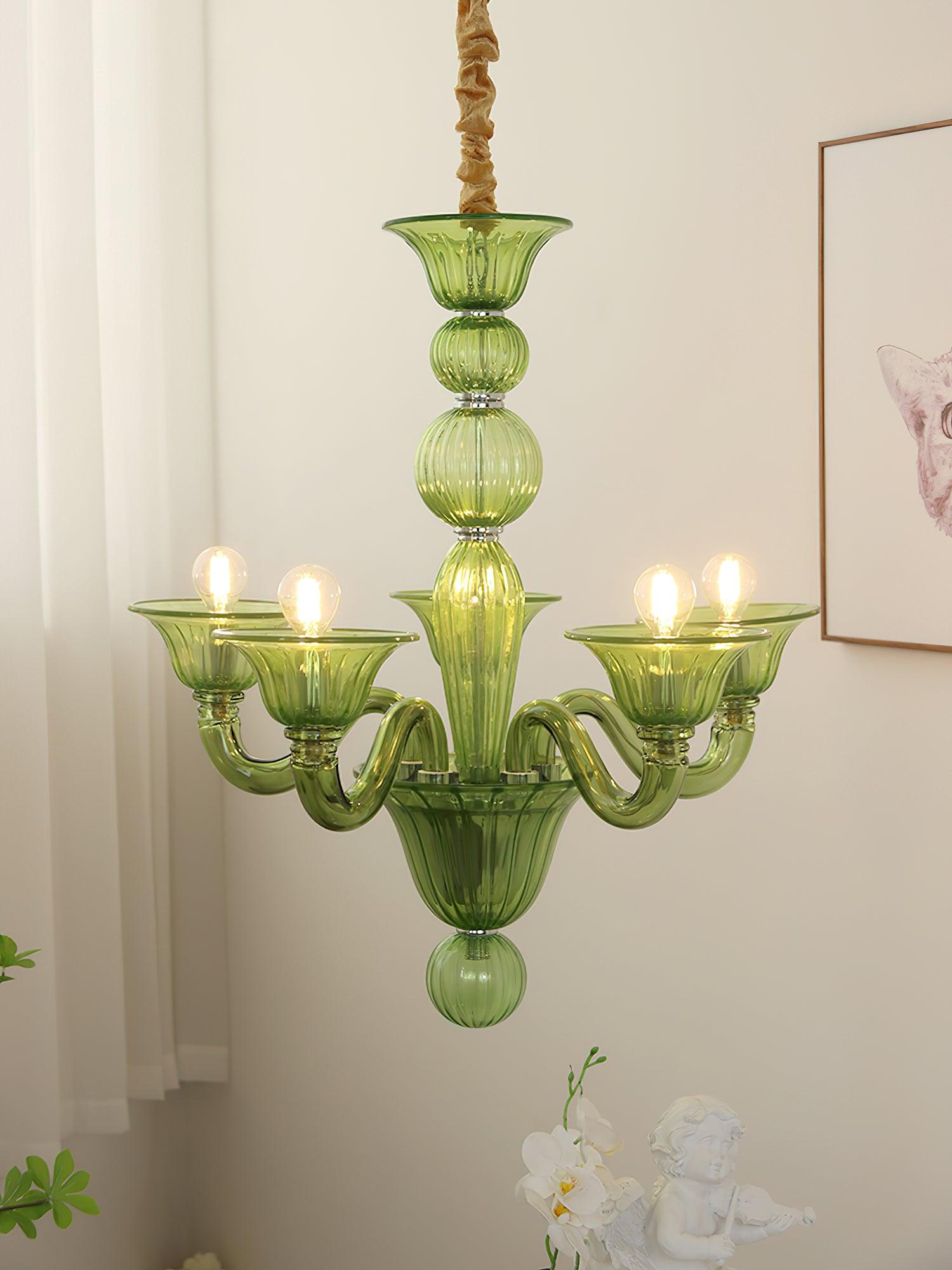 Vase Chandelier Murano Glass Exotic-Neutral Decor