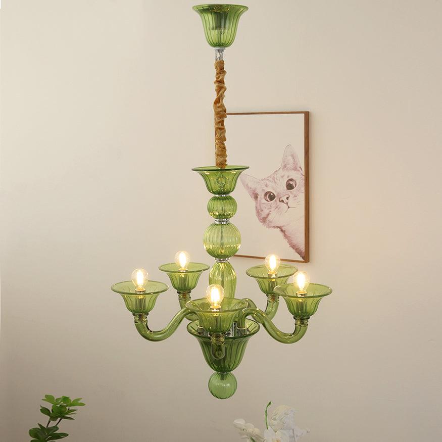 Vase Chandelier Murano Glass Exotic-Neutral Decor