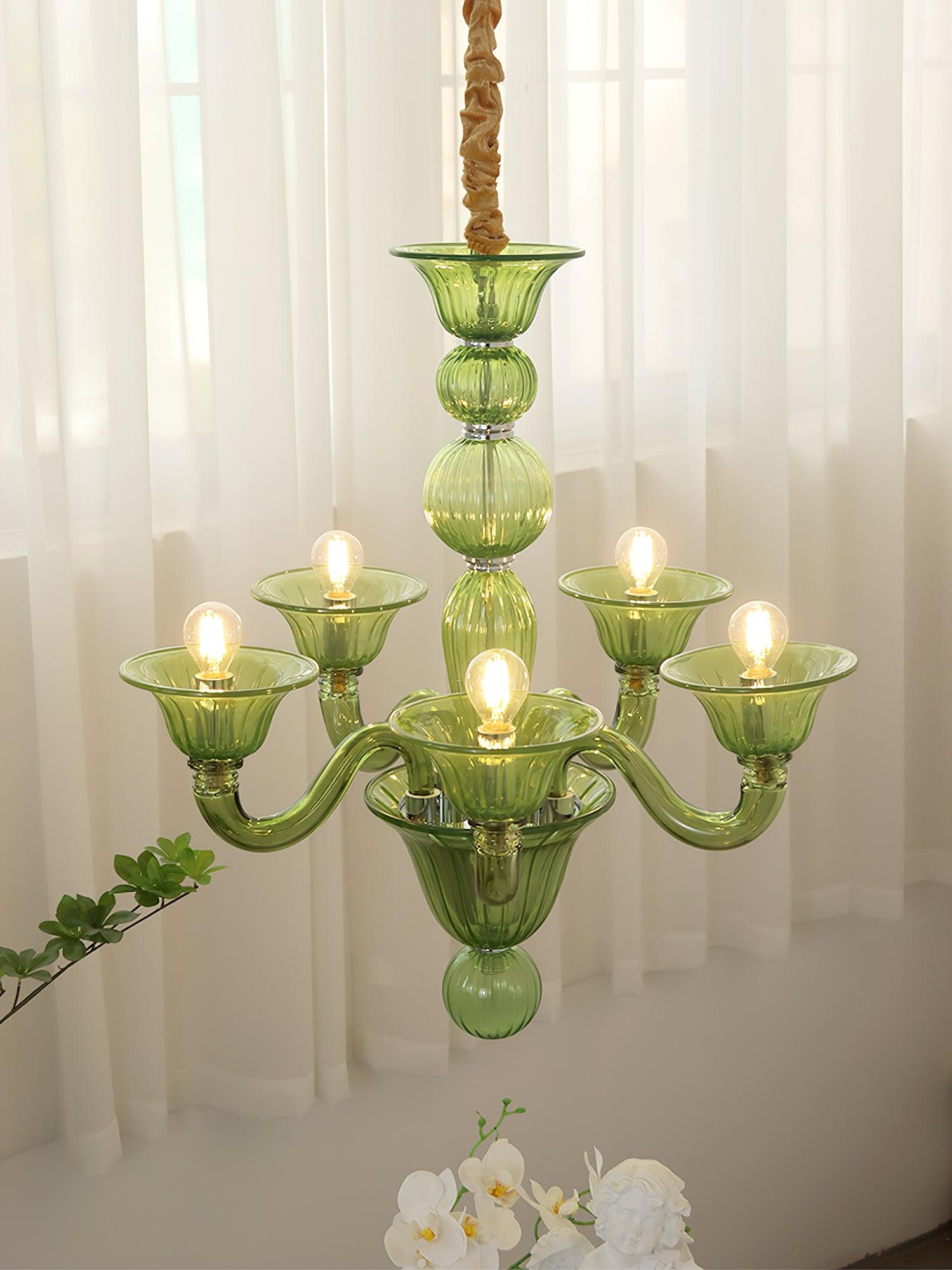 Vase Chandelier Murano Glass Exotic-Neutral Decor