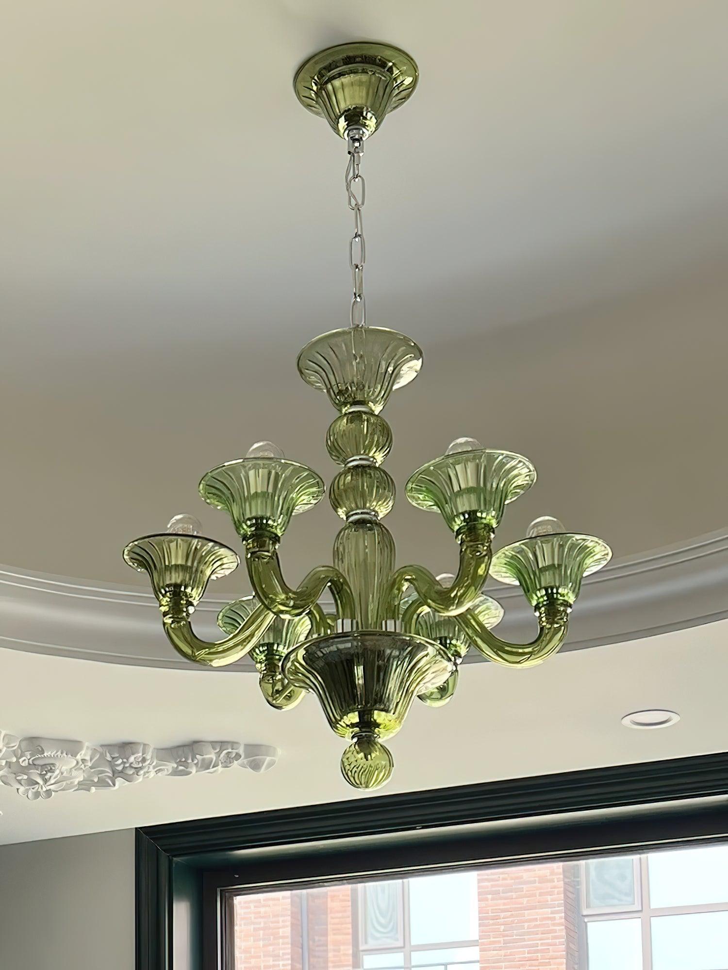Vase Chandelier Murano Glass Exotic-Neutral Decor