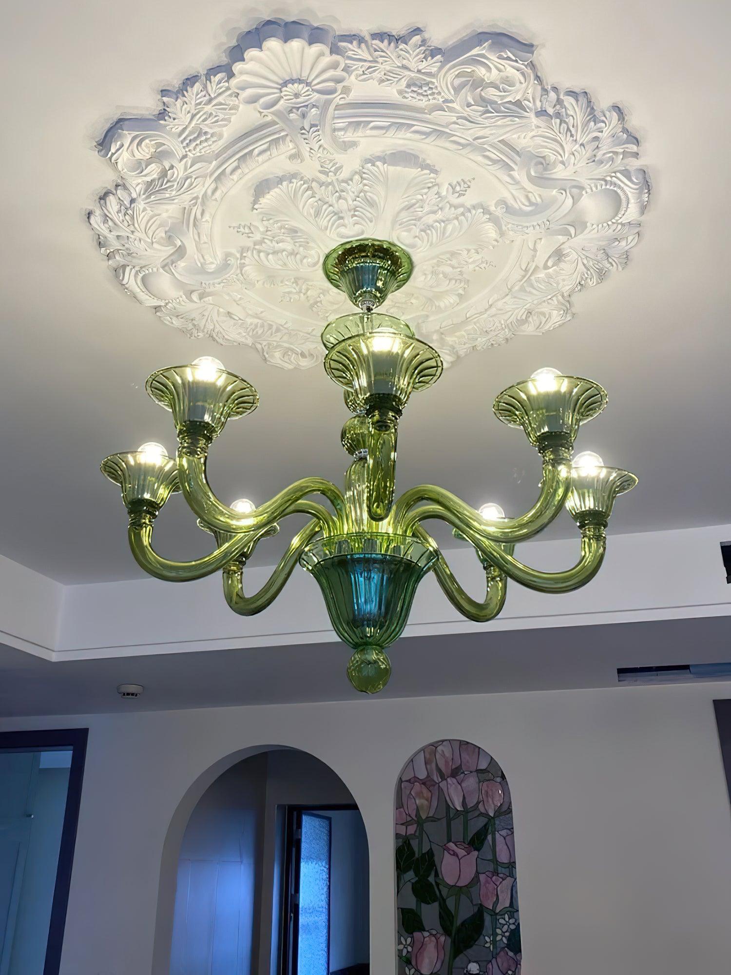 Vase Chandelier Murano Glass Exotic-Neutral Decor