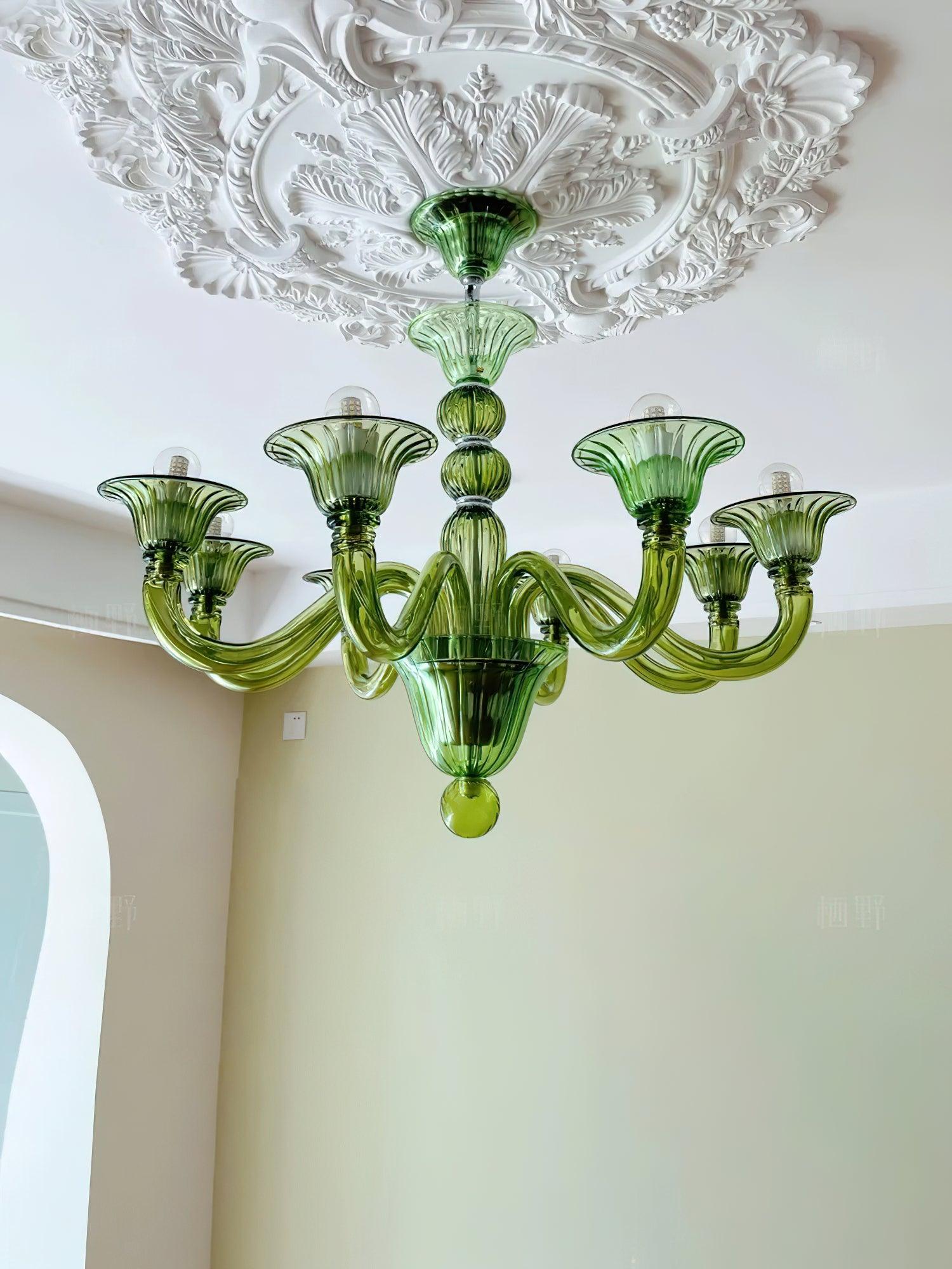 Vase Chandelier Murano Glass Exotic-Neutral Decor
