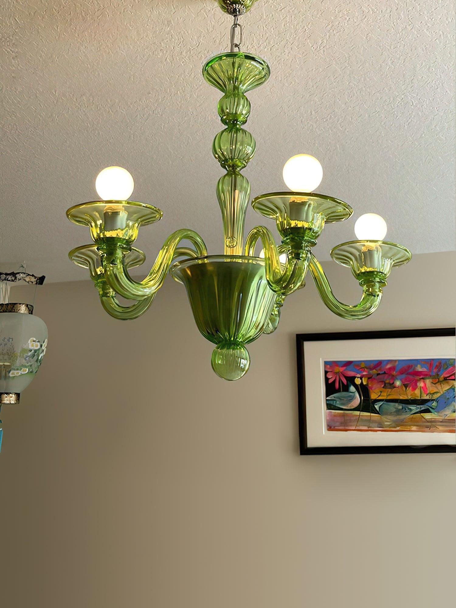 Vase Chandelier Murano Glass Exotic-Neutral Decor