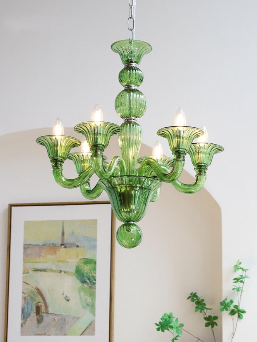 Vase Chandelier Murano Glass Exotic-Neutral Decor