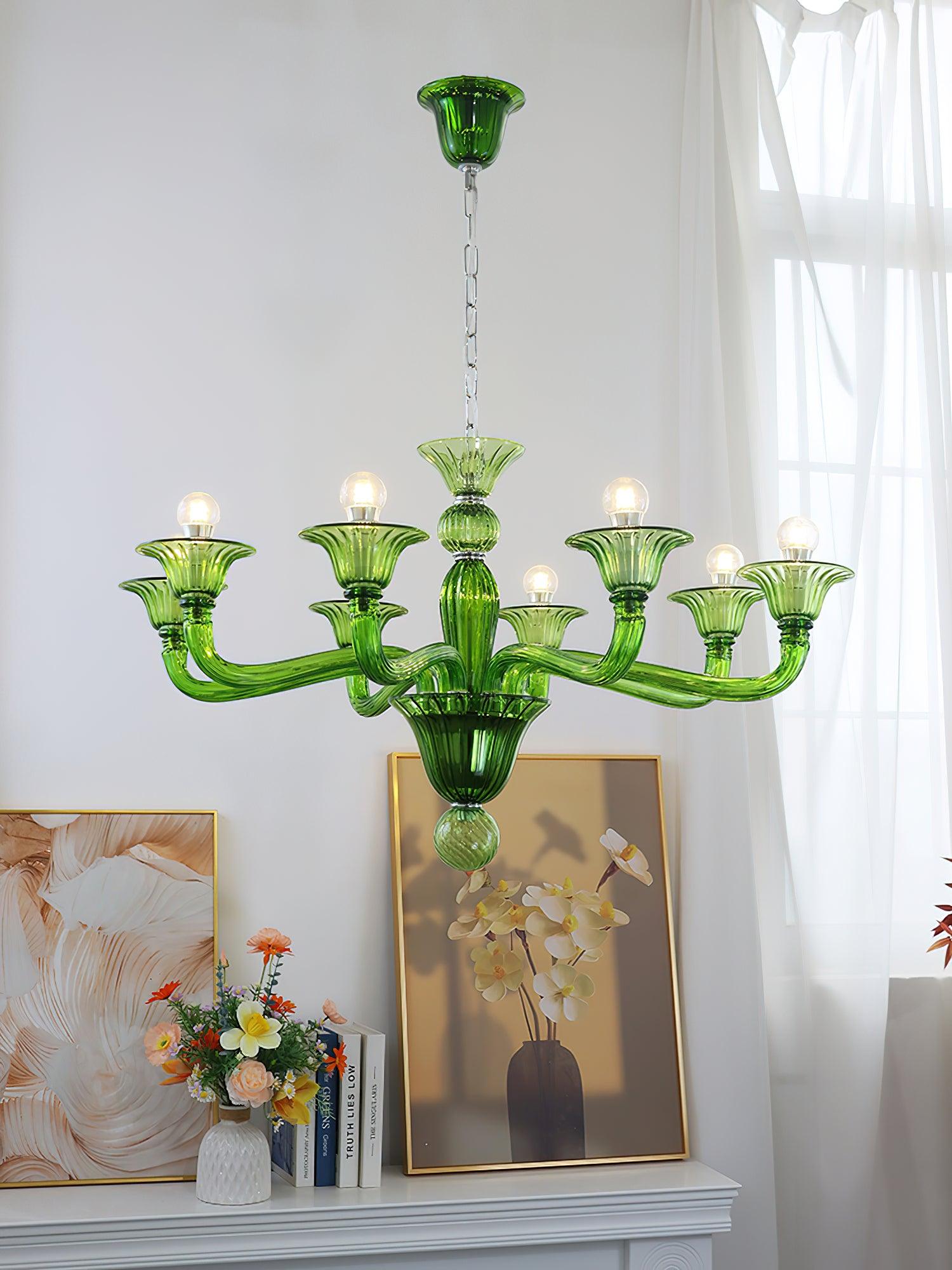 Vase Chandelier Murano Glass Exotic-Neutral Decor