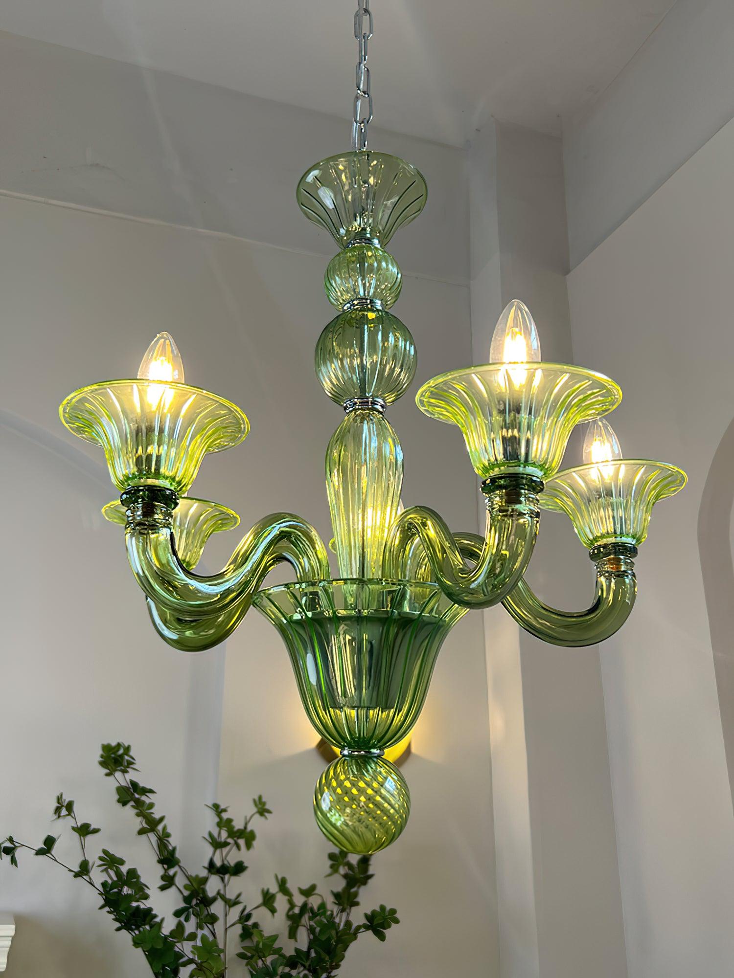 Vase Chandelier Murano Glass Exotic-Neutral Decor