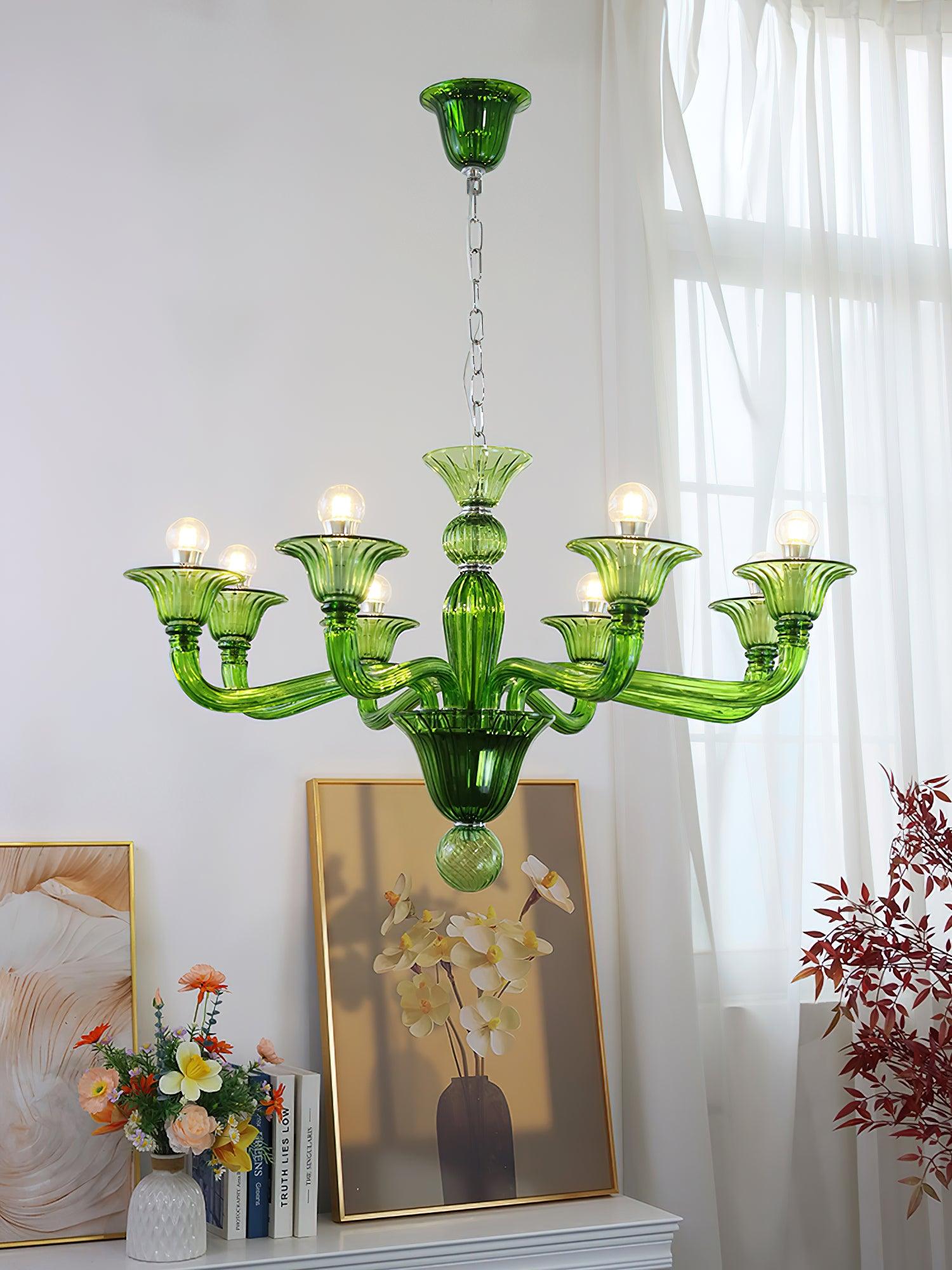 Vase Chandelier Murano Glass Exotic-Neutral Decor