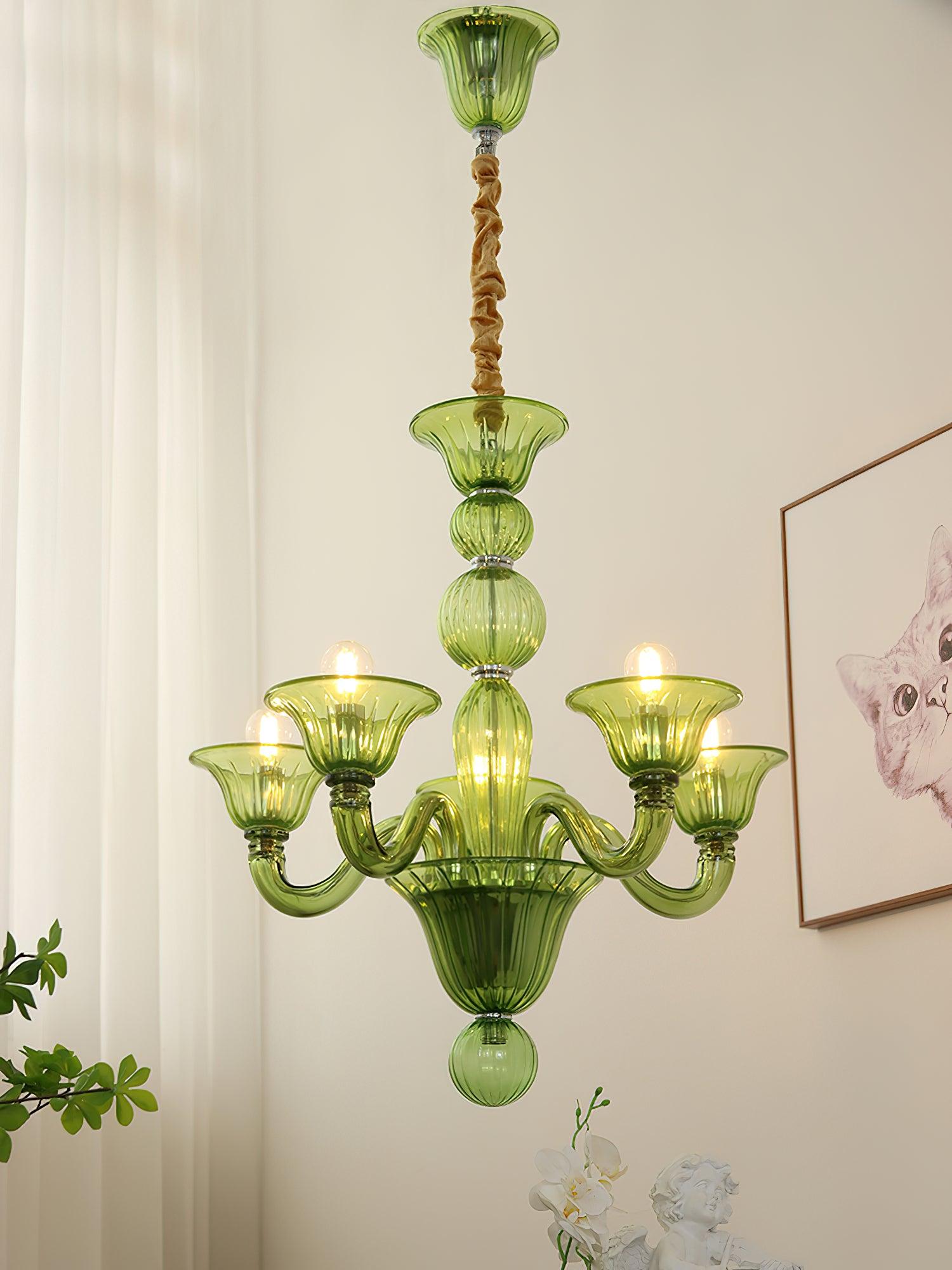Vase Chandelier Murano Glass Exotic-Neutral Decor