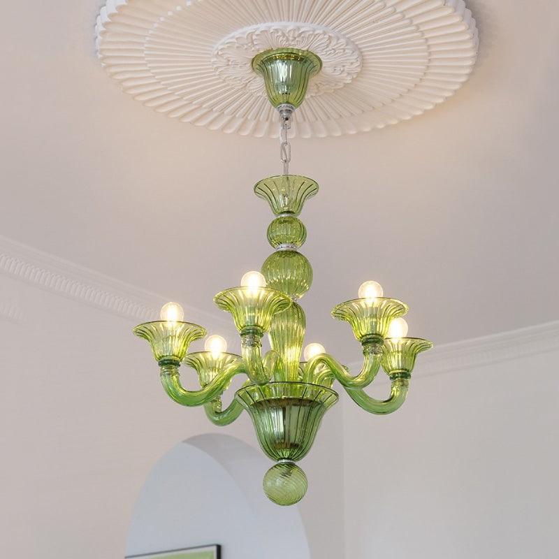 Vase Chandelier Murano Glass Exotic-Neutral Decor